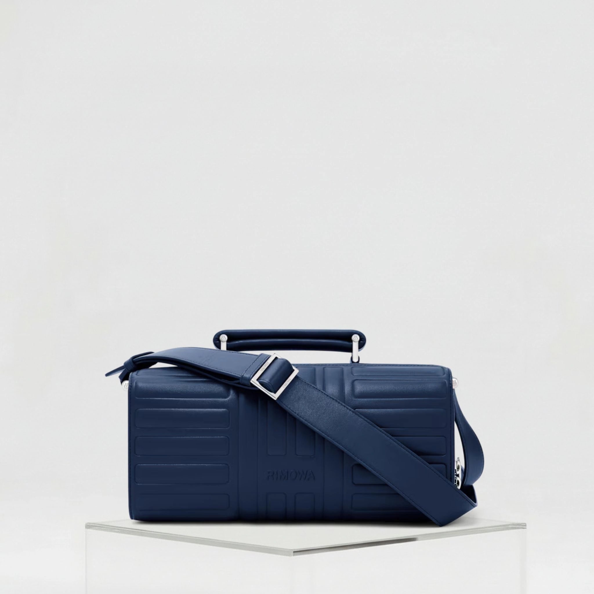 Rimowa Groove Leather Cross Body Bag Large, Ink Blue