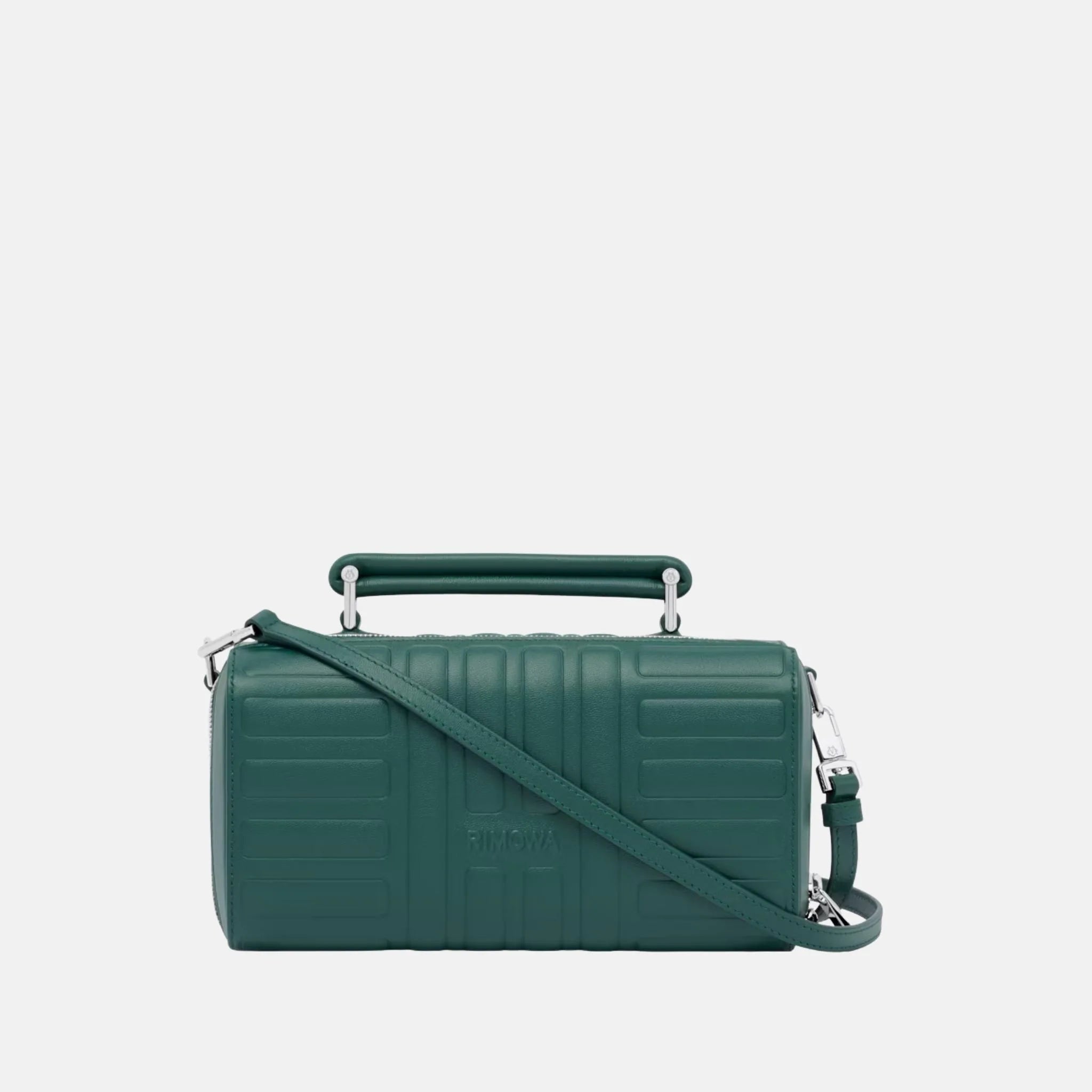 Rimowa Groove Leather Cross Body Bag Small, Green, Front