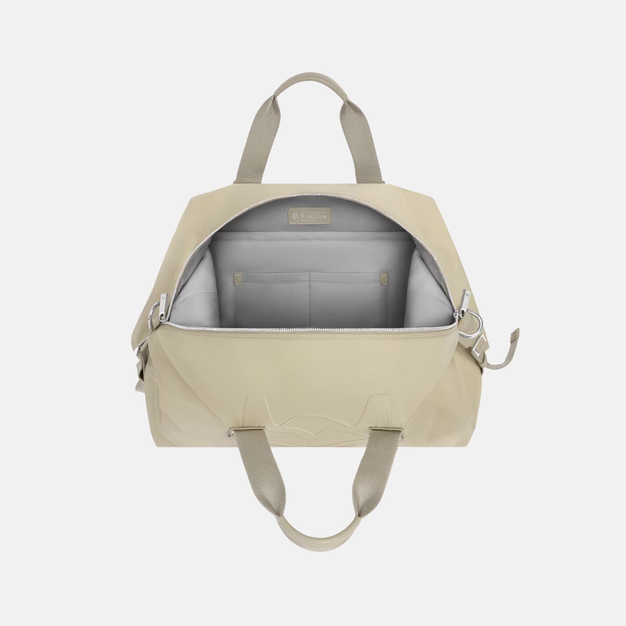 Rimowa Signature Nylon Duffle Bag, Sand Beige, Inside