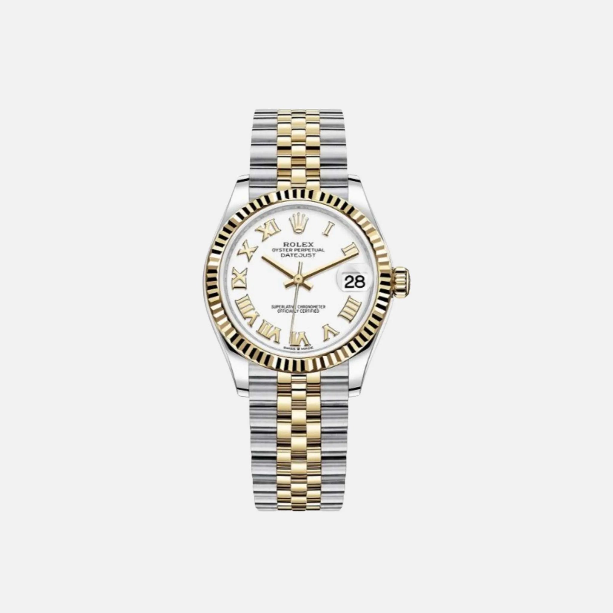 Rolex Datejust 31 278273-0002 Champagne Dial Oystersteel Yellow Gold