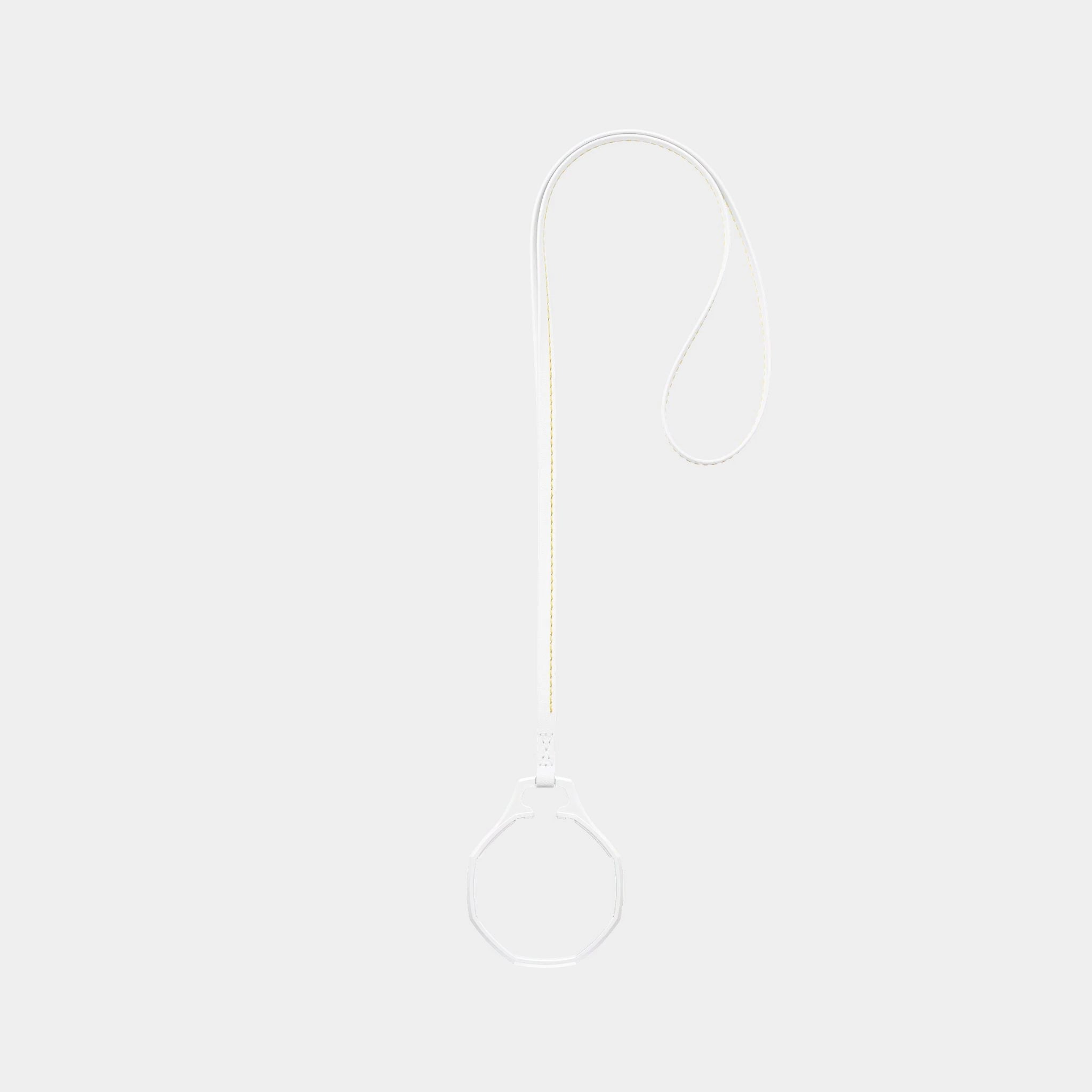 ROYAL POP / LEATHER LANYARD HUIT BLANC