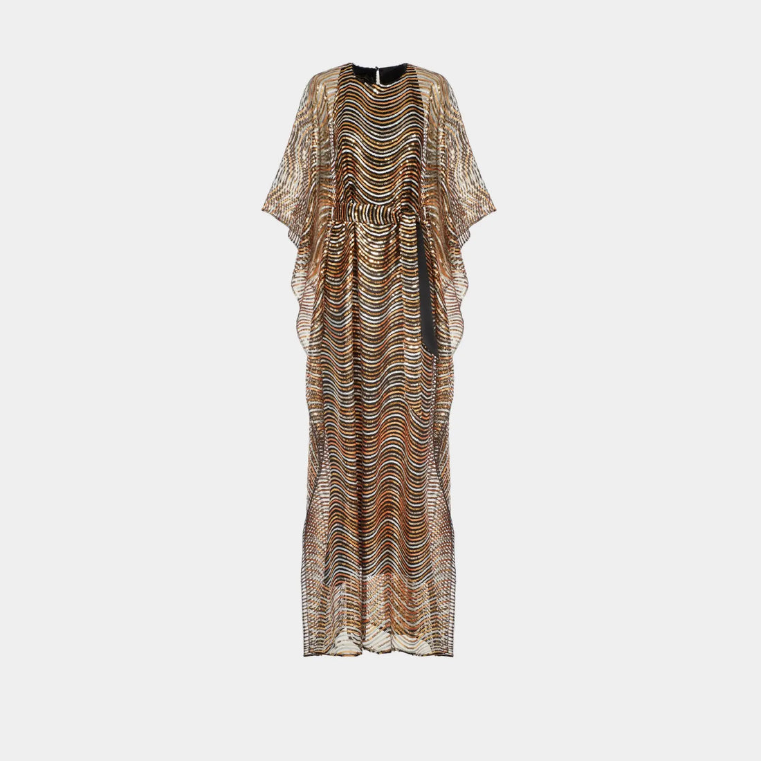Taller Marmo Erte Kaftan In Gold, Front