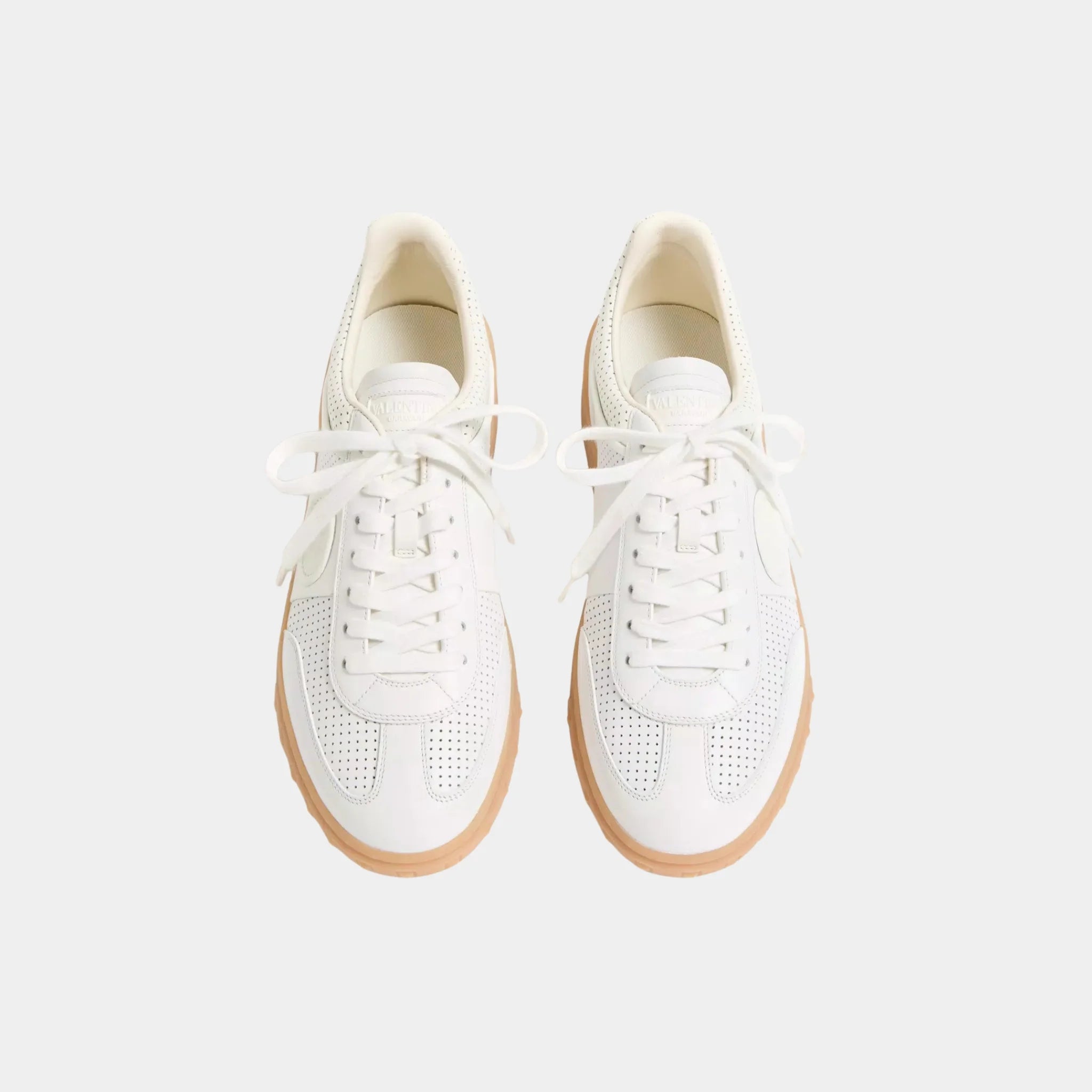Valentino Upvillage Sneaker in Perforated Nappa Leather, Back