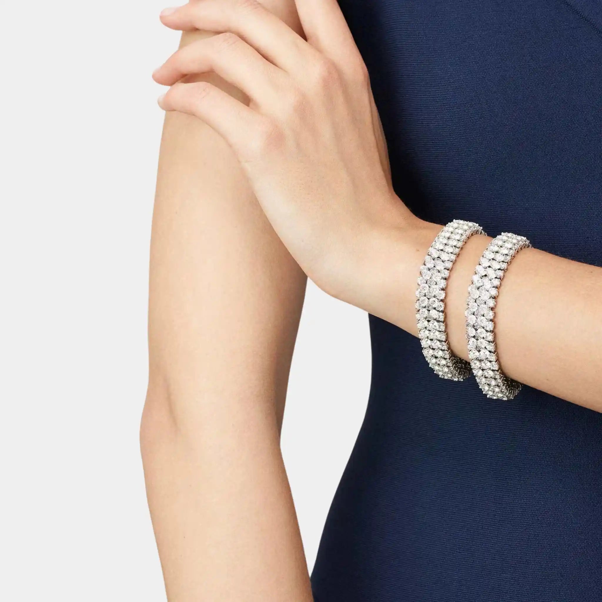 Van Cleef & Arpels À Cheval Transformable Necklace Platinum Diamond, Bracelet