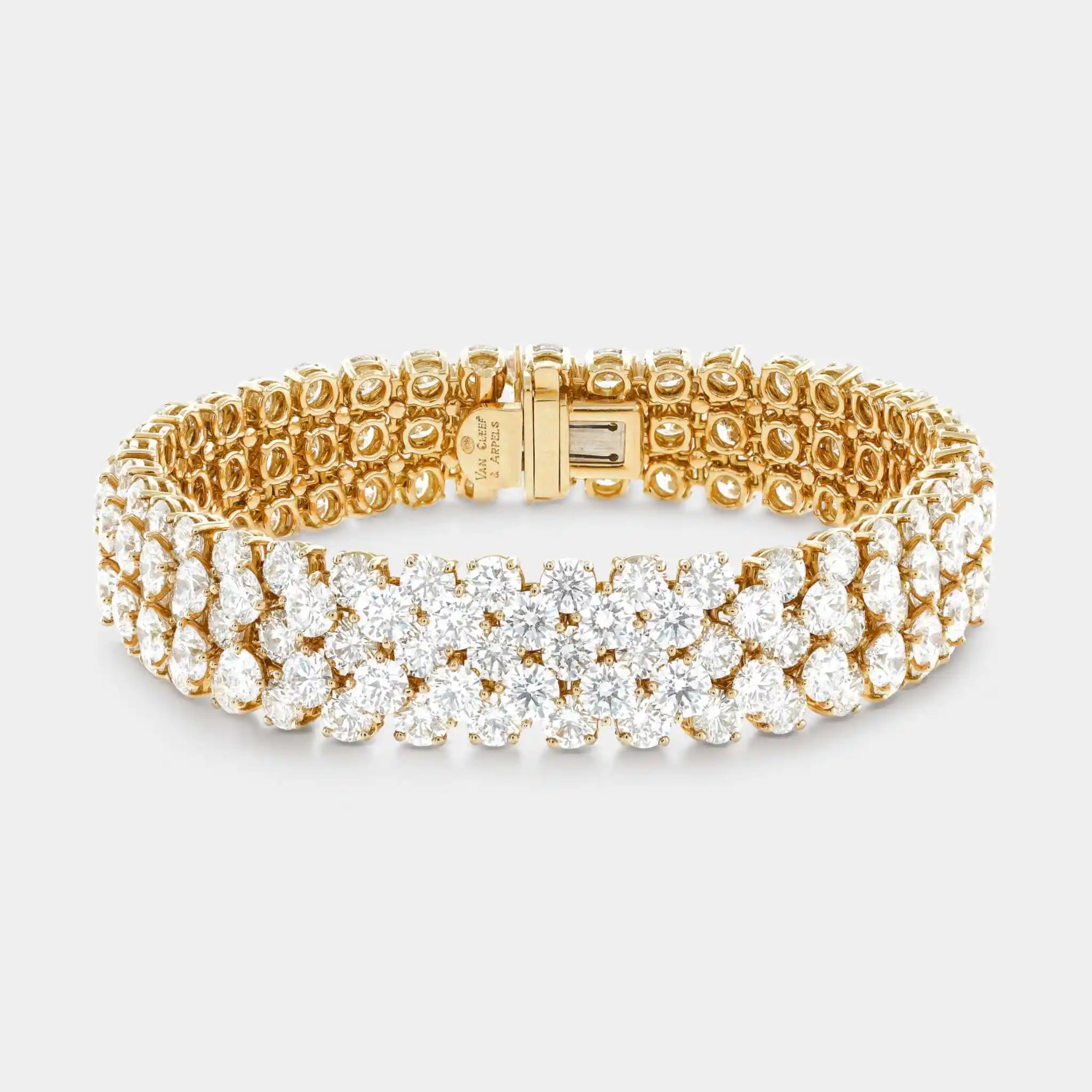 Van Cleef & Arpels À Cheval Transformable Necklace Yellow Gold Diamond, Bracelet, Transformed
