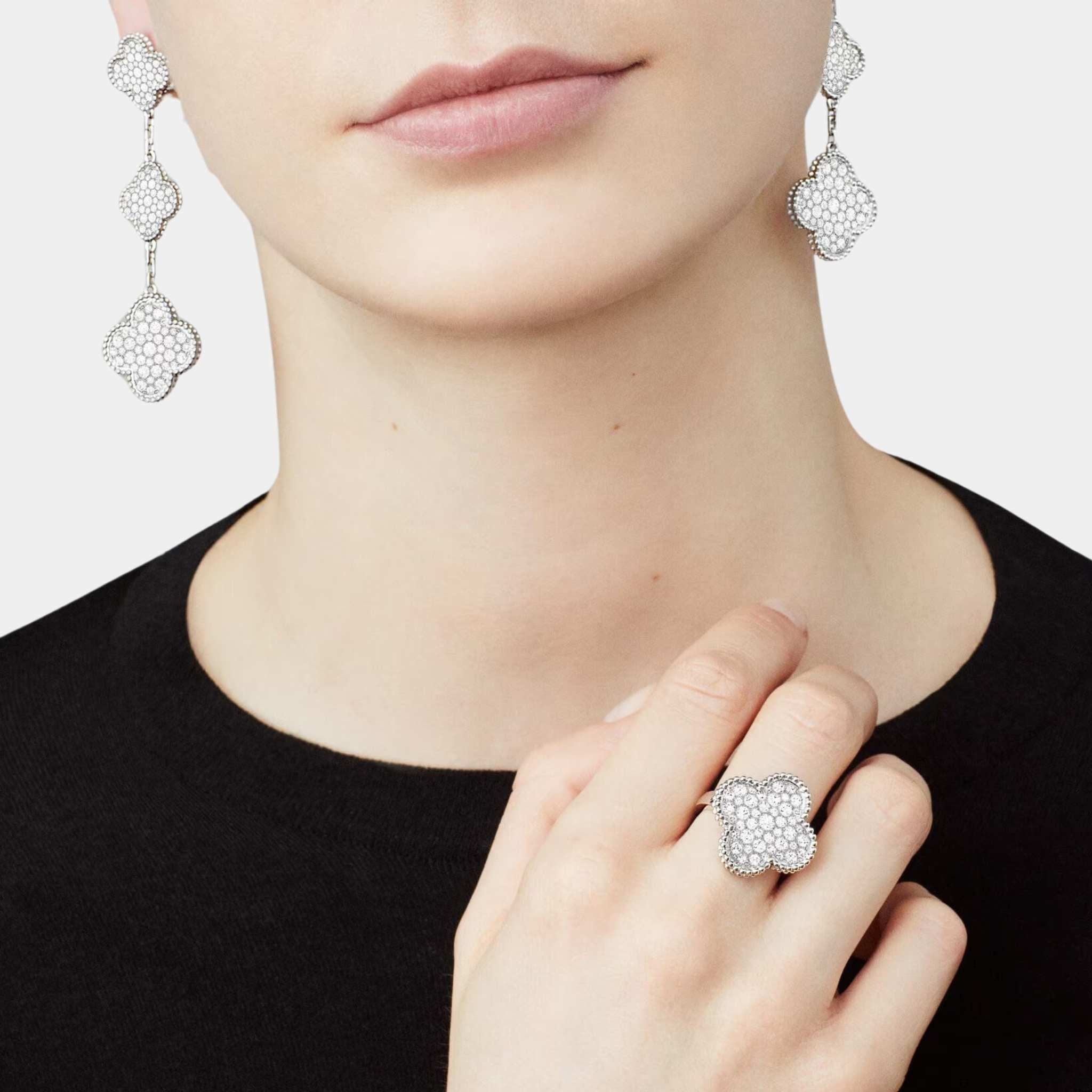 Van Cleef & Arpels Magic Alhambra Ring White Gold Diamond, Model