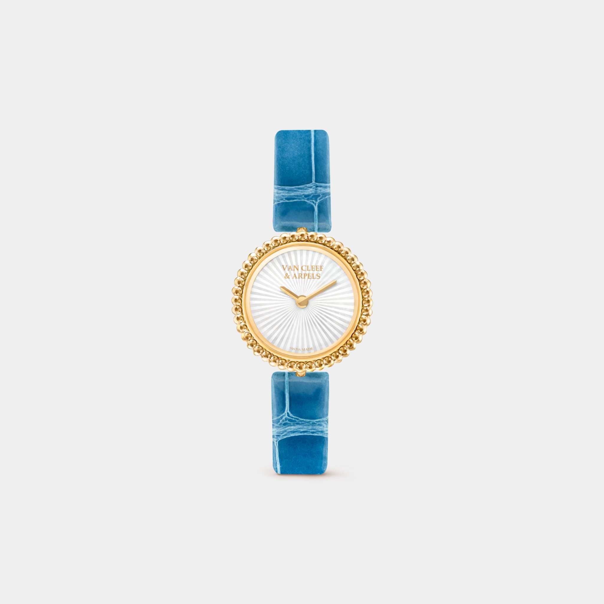 Van Cleef & Arpels Perlée Watch 23 mm Yellow Gold Mother Of Pearl, Front