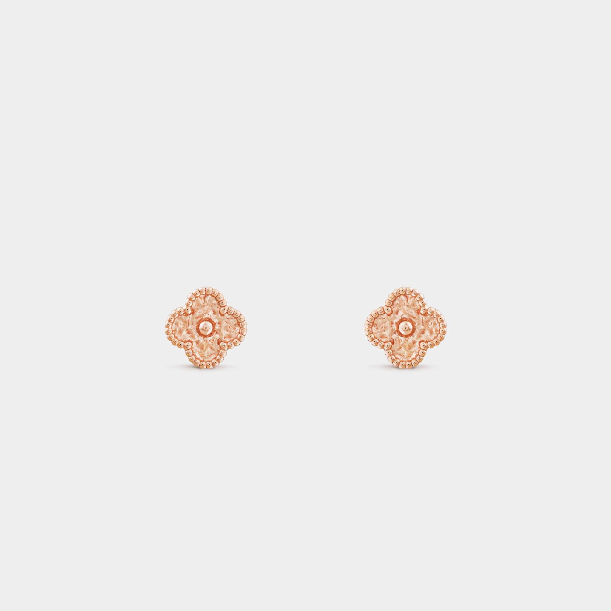 Van Cleef & Arpels Sweet Alhambra Earstuds Rose Gold, Front