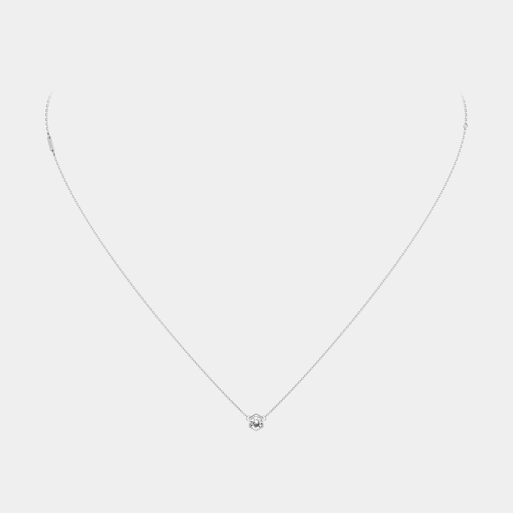 Wecord Unity necklace, Silver, Front