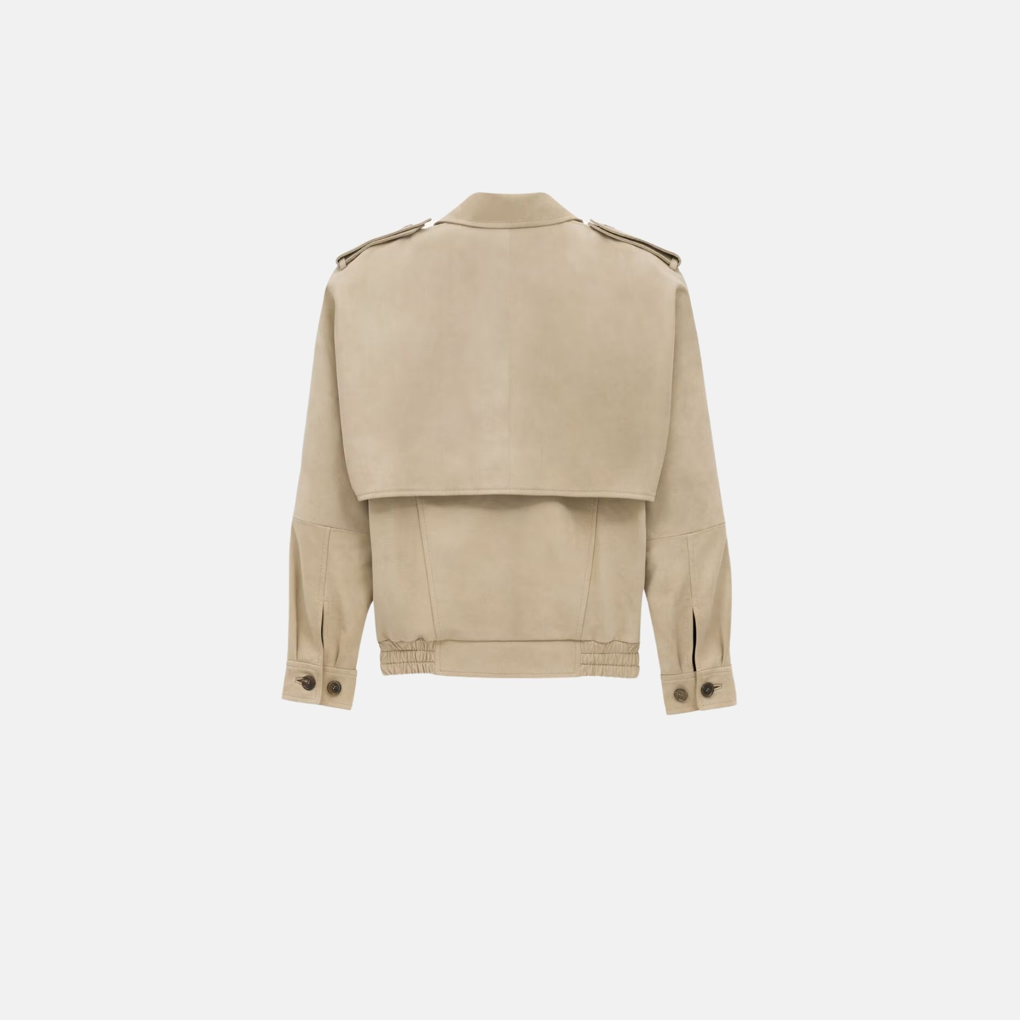 Yves Saint Laurent Bomber Jacket In Nubuck, Back