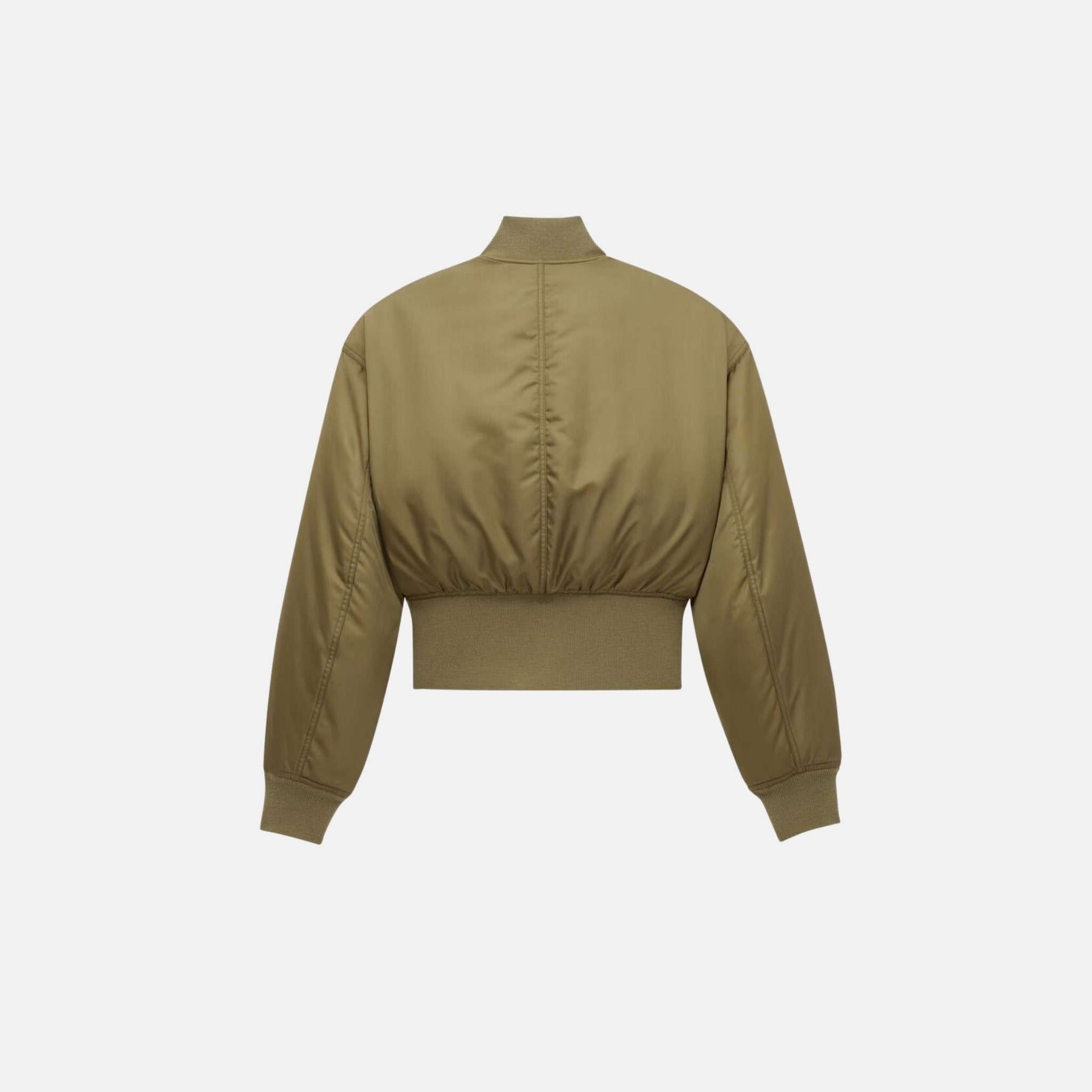 Yves Saint Laurent Bomber Jacket In Nylon, Kaki, Back