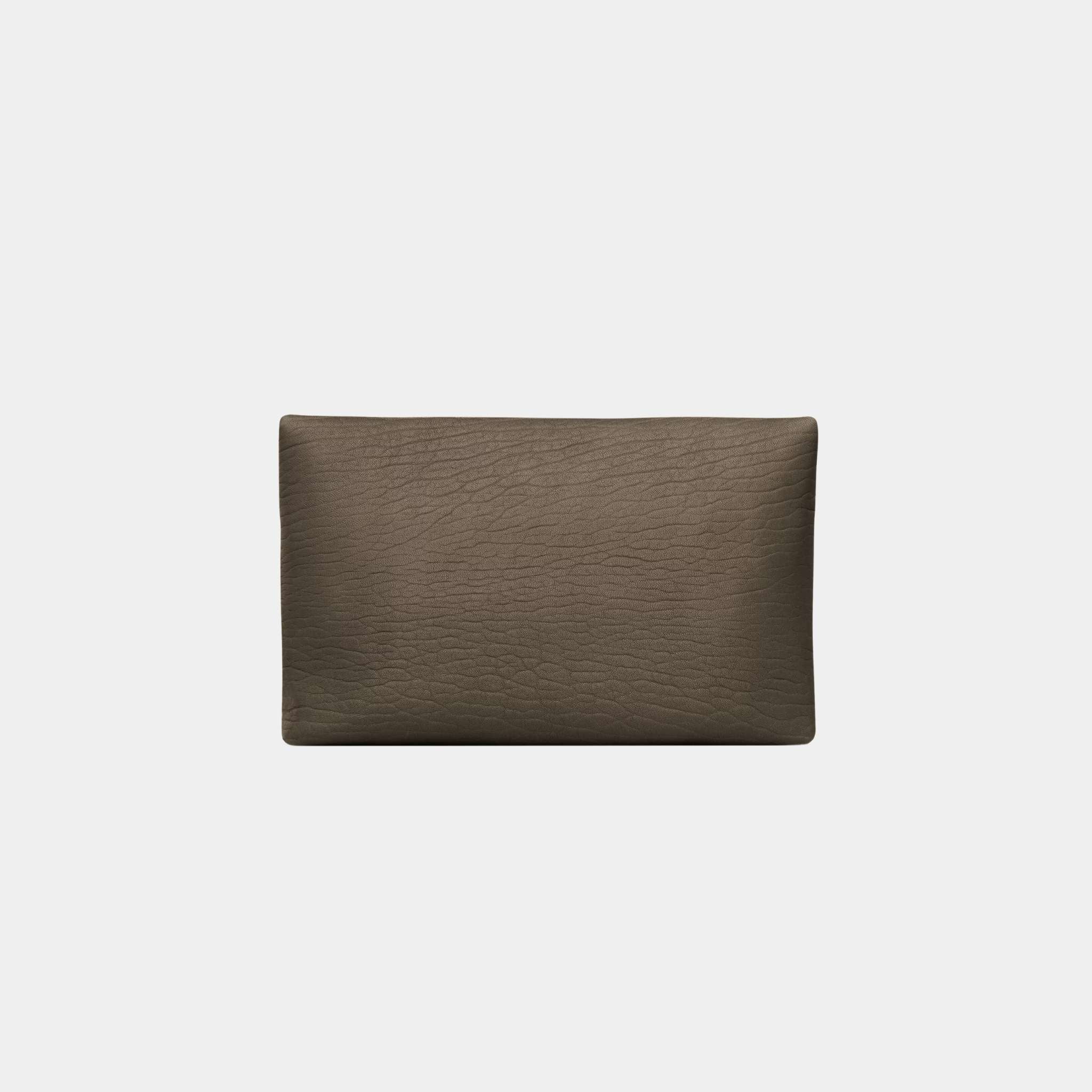 Yves Saint Laurent Cassandre large Envelope Pouch Lambskin, Light Musk, Back