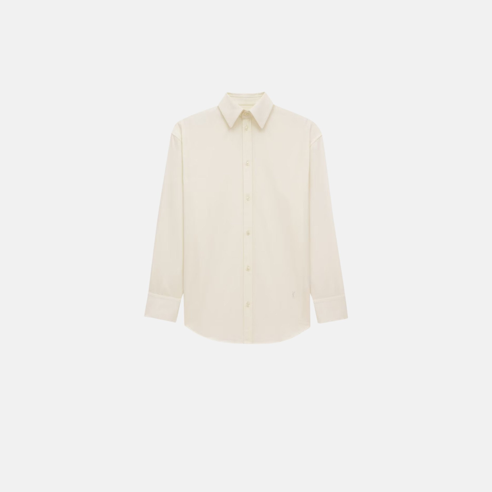 Yves Saint Laurent Cassandre Shirt In Cotton Poplin, Front