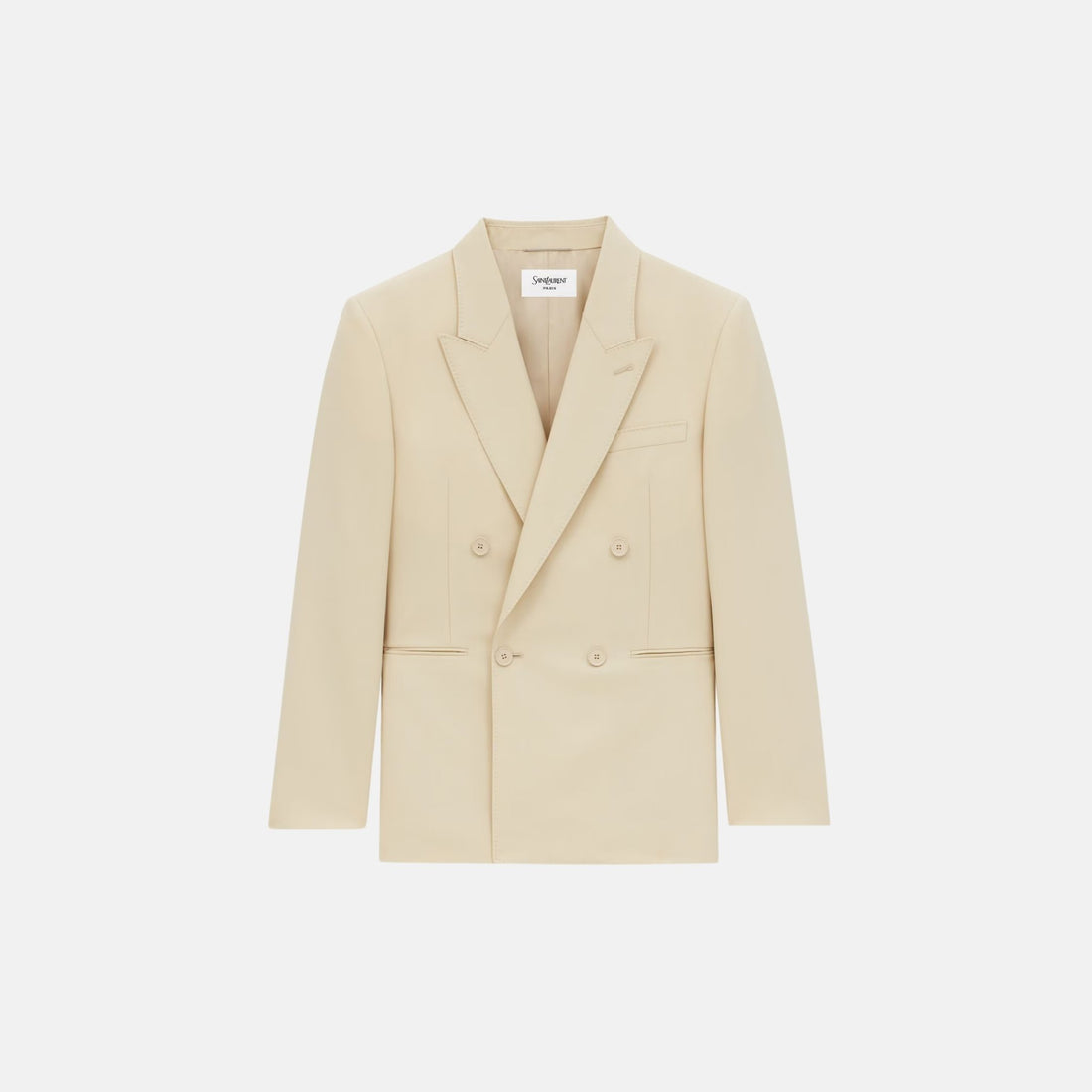 Yves Saint Laurent Yves Jacket In Light Wool, Front
