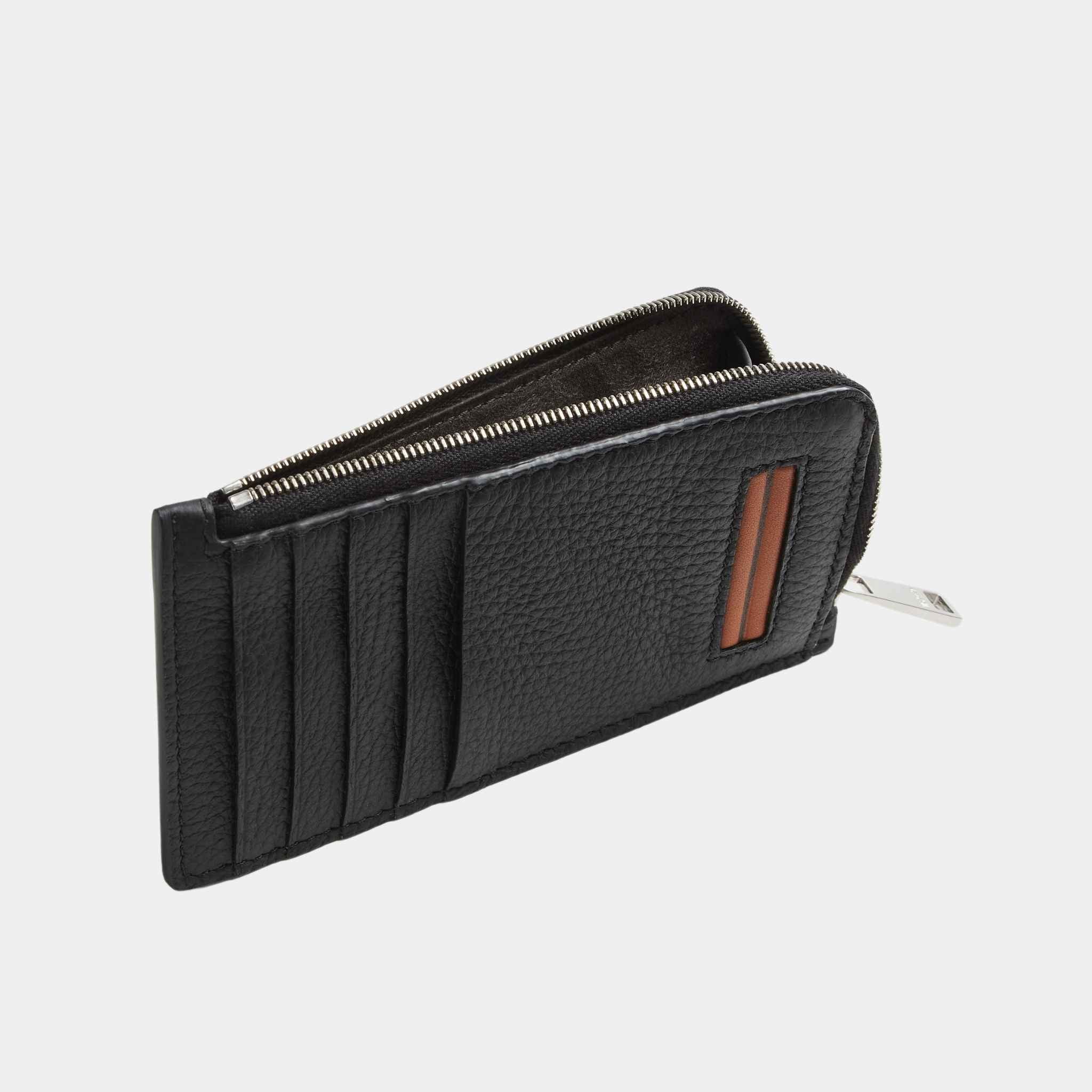 Zegna Black Deerskin 10cc Wallet, Inside