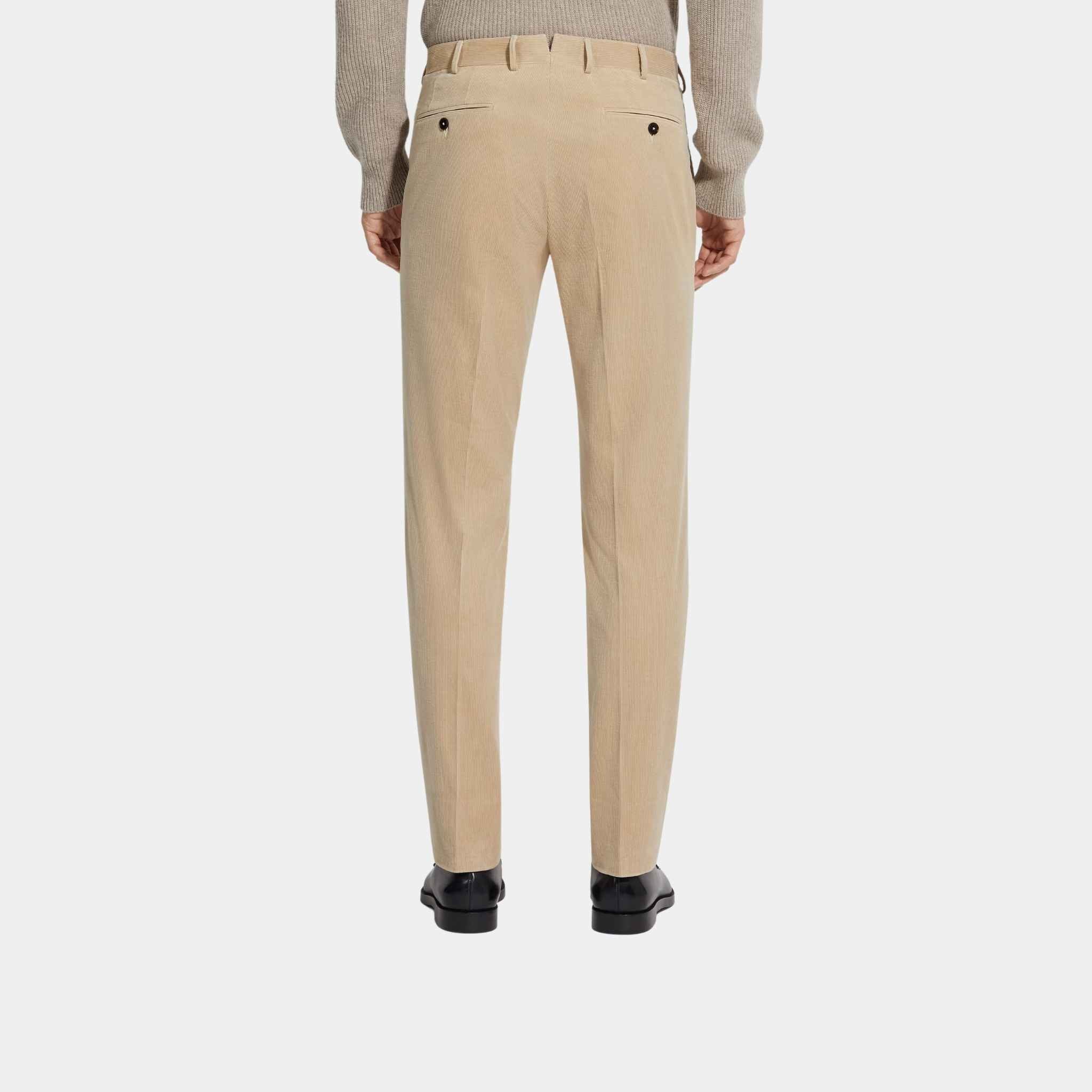 Zegna Cashco Pants, Light Beige, Back