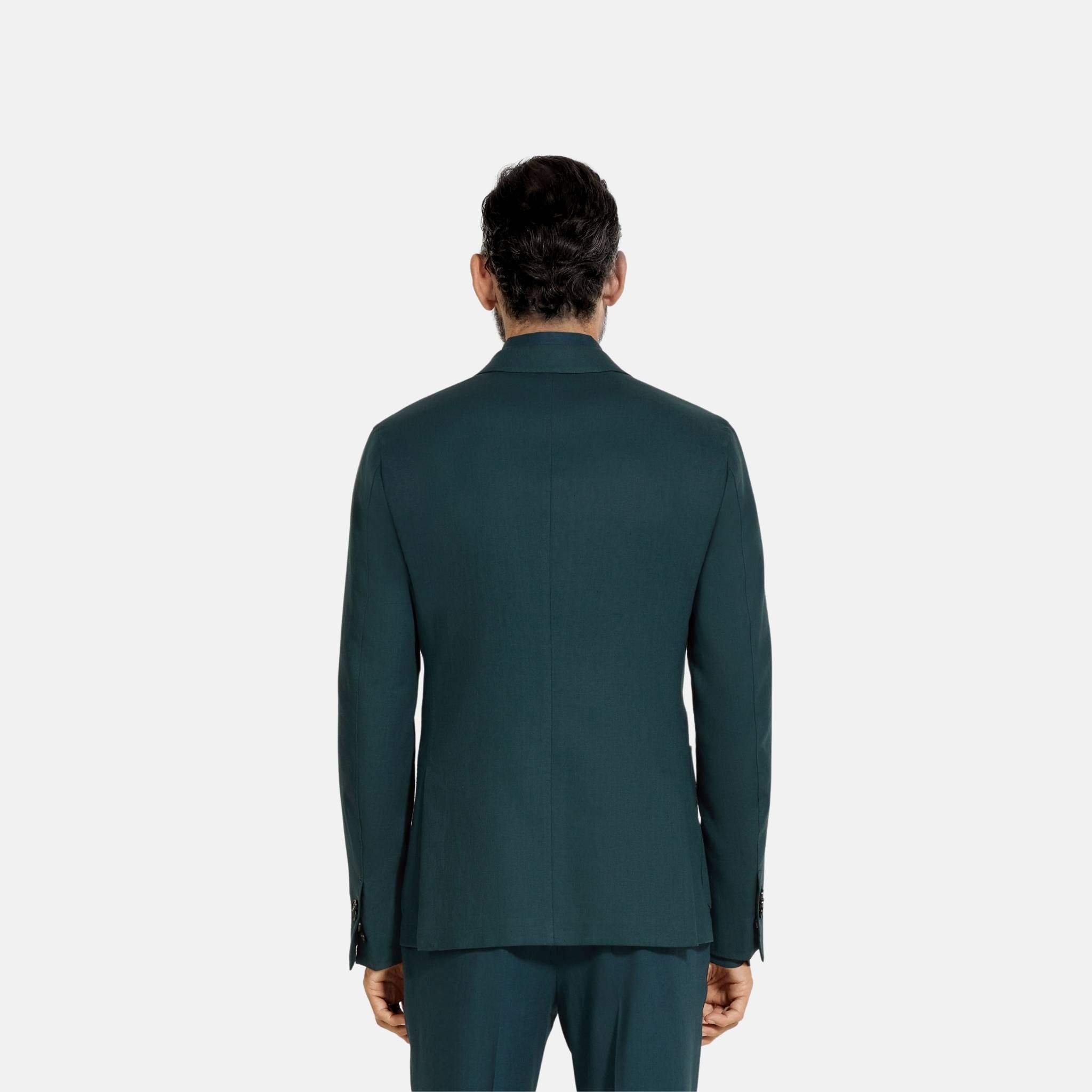 Zegna Oasi Lino Shirt Jacket, Back