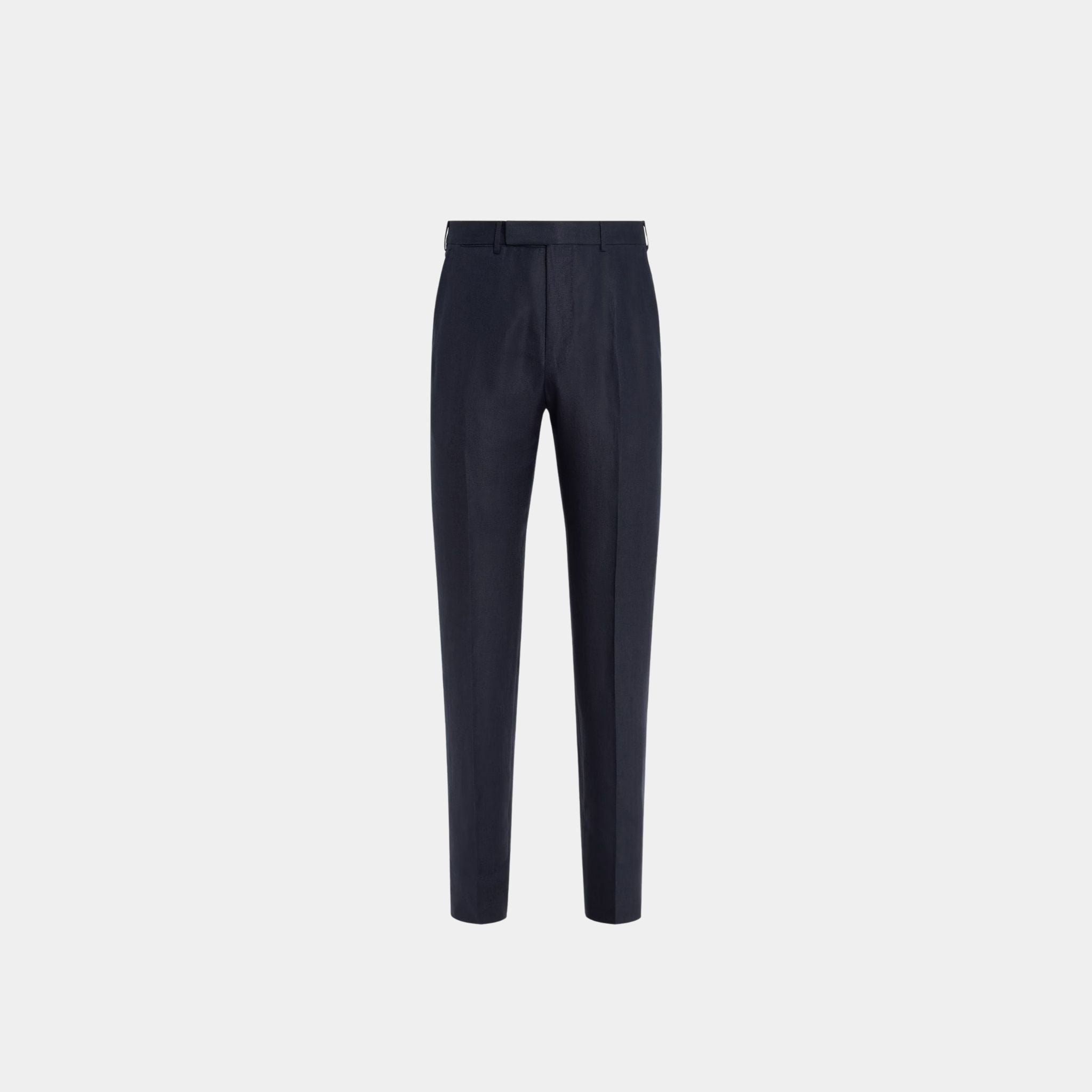 Zegna Oasi Lino Slim Fit Pants in Linen, Front