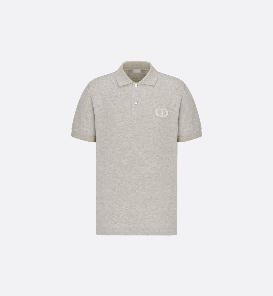 Cd Icon Polo Shirt Gray Cotton Pique