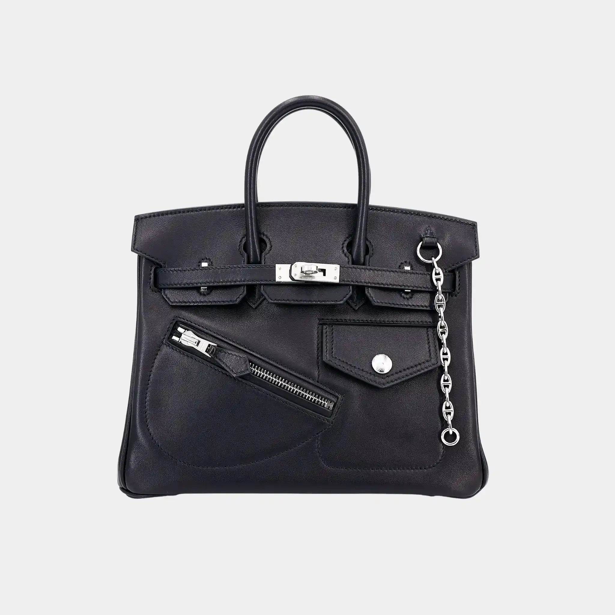 Birkin 25 Rock Limited Edition Volupto Calfskin Black PHW