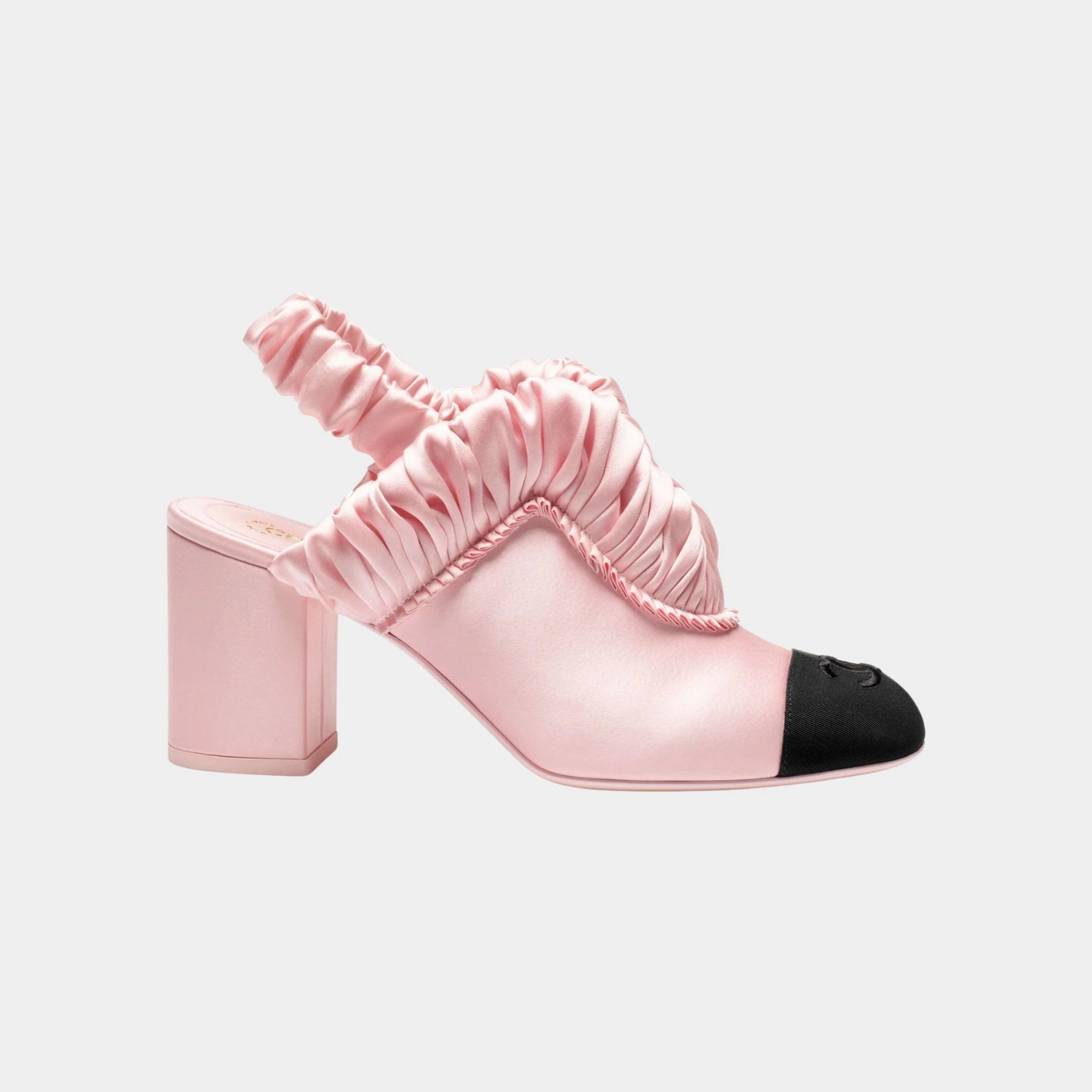 Slingbacks Silk Satin &amp; Grosgrain