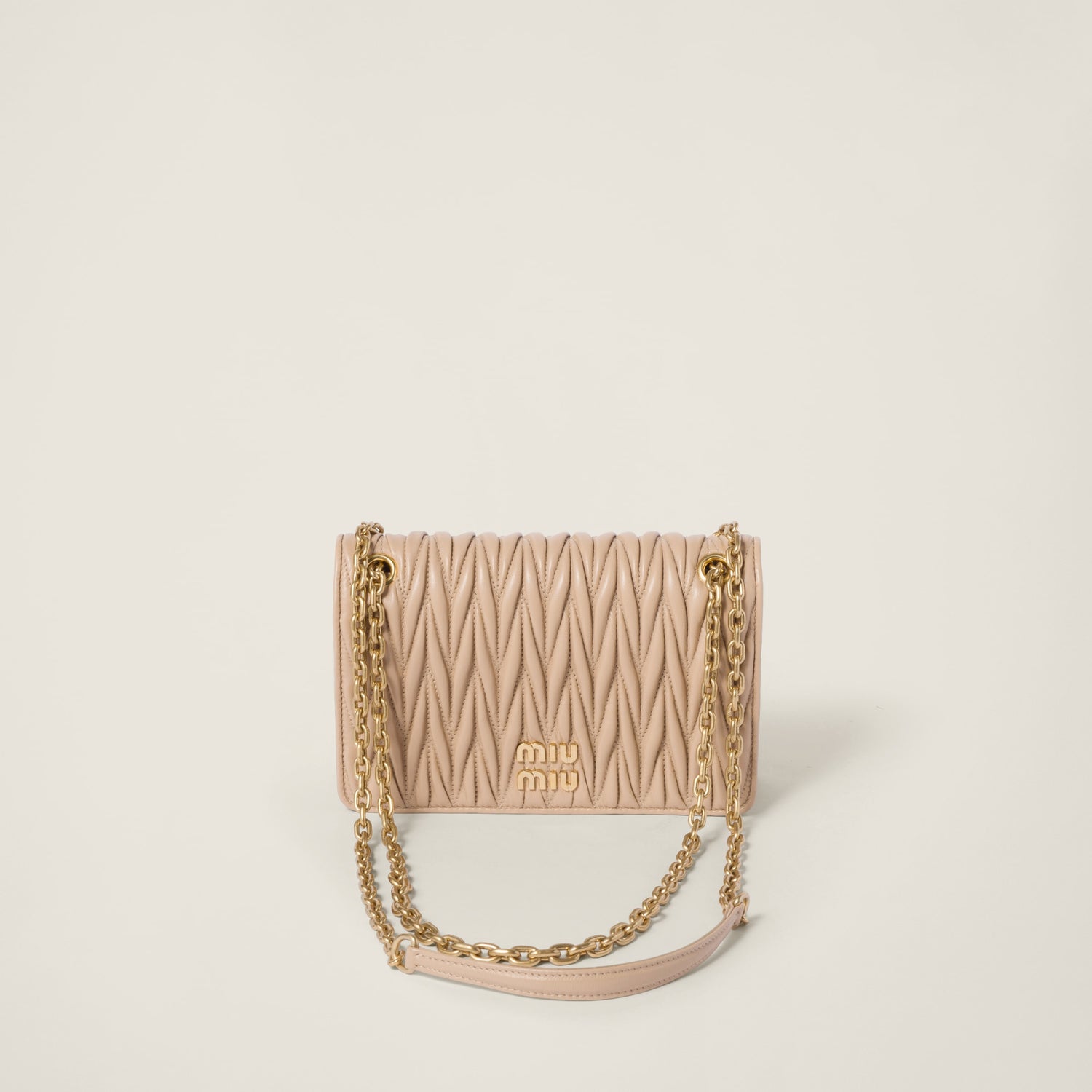 Matelassé nappa leather mini bag