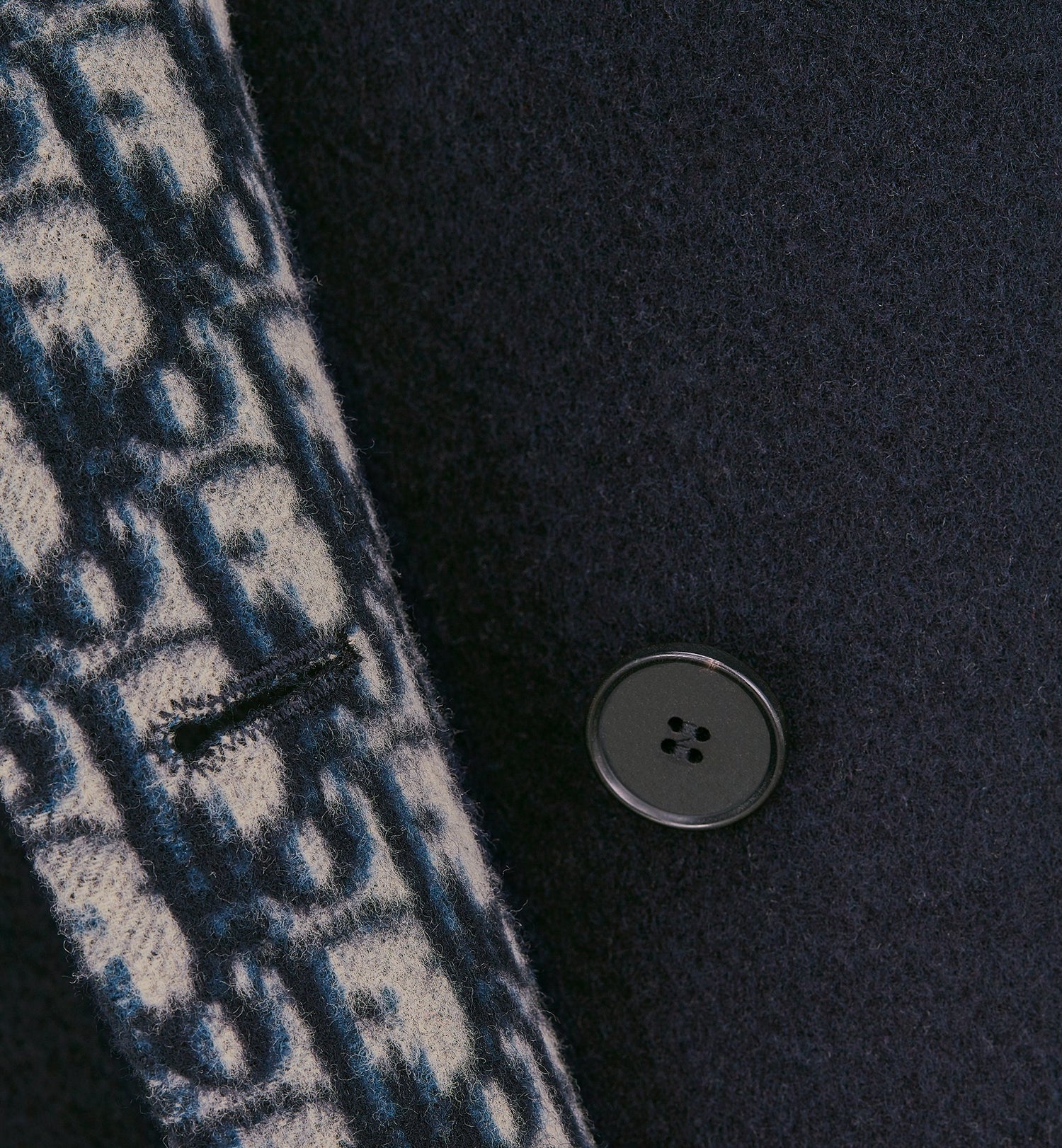 Coat With Belt Blue Double Sided Virgin Wool