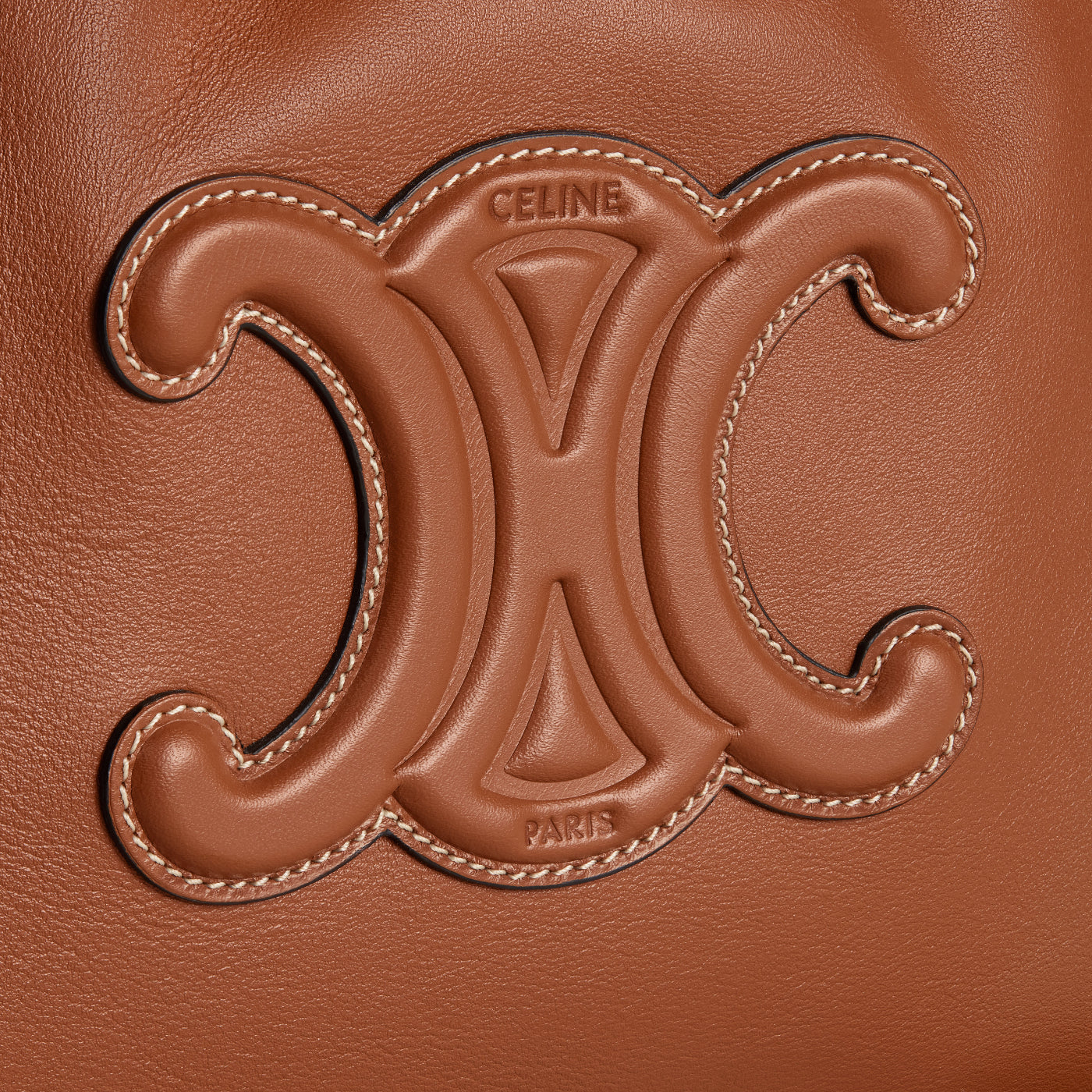 Small Cabas Drawstring Cuir Triomphe In Smooth Calfskin