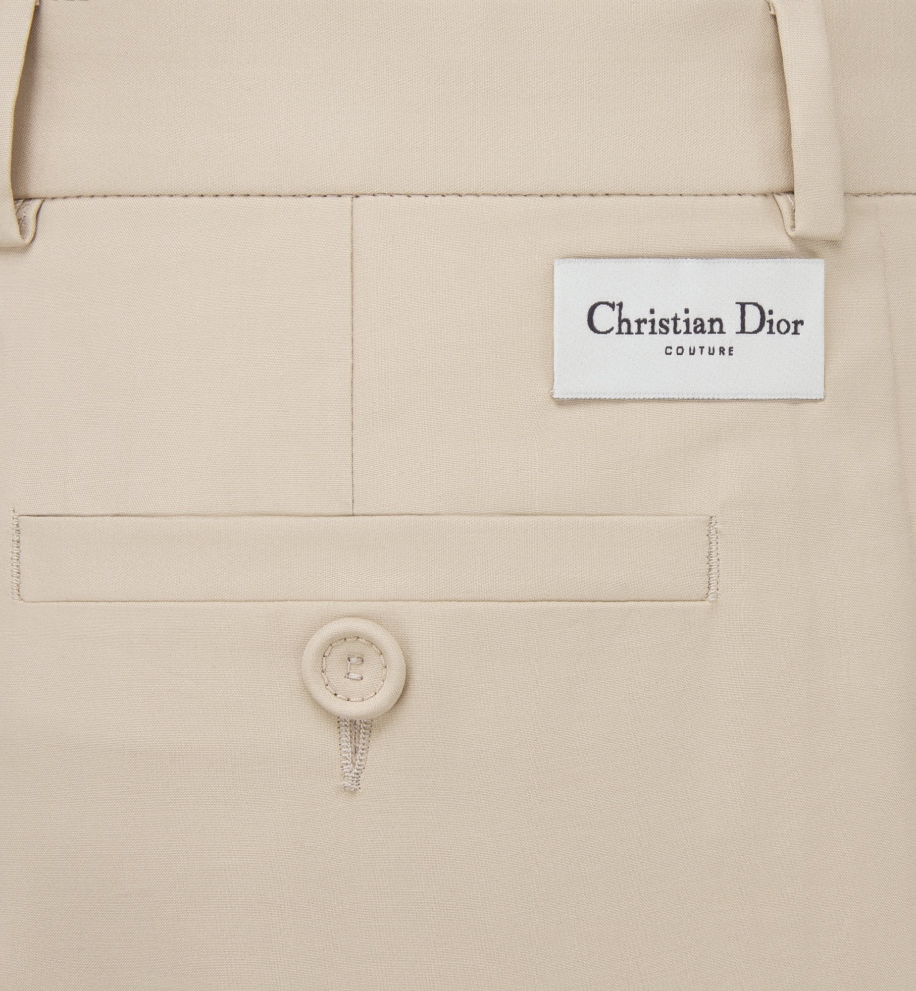 Cd Couture Chinos Beige Cotton Faille