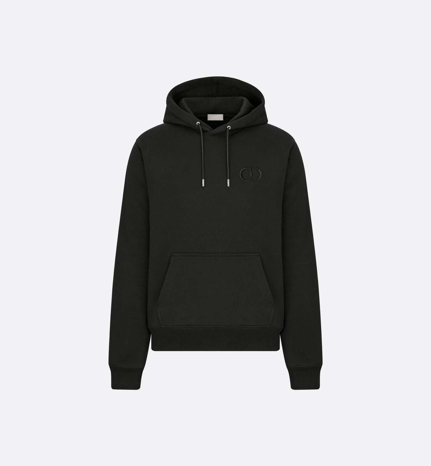 Cd Icon Hooded Sweatshirt Black Cotton Fleece