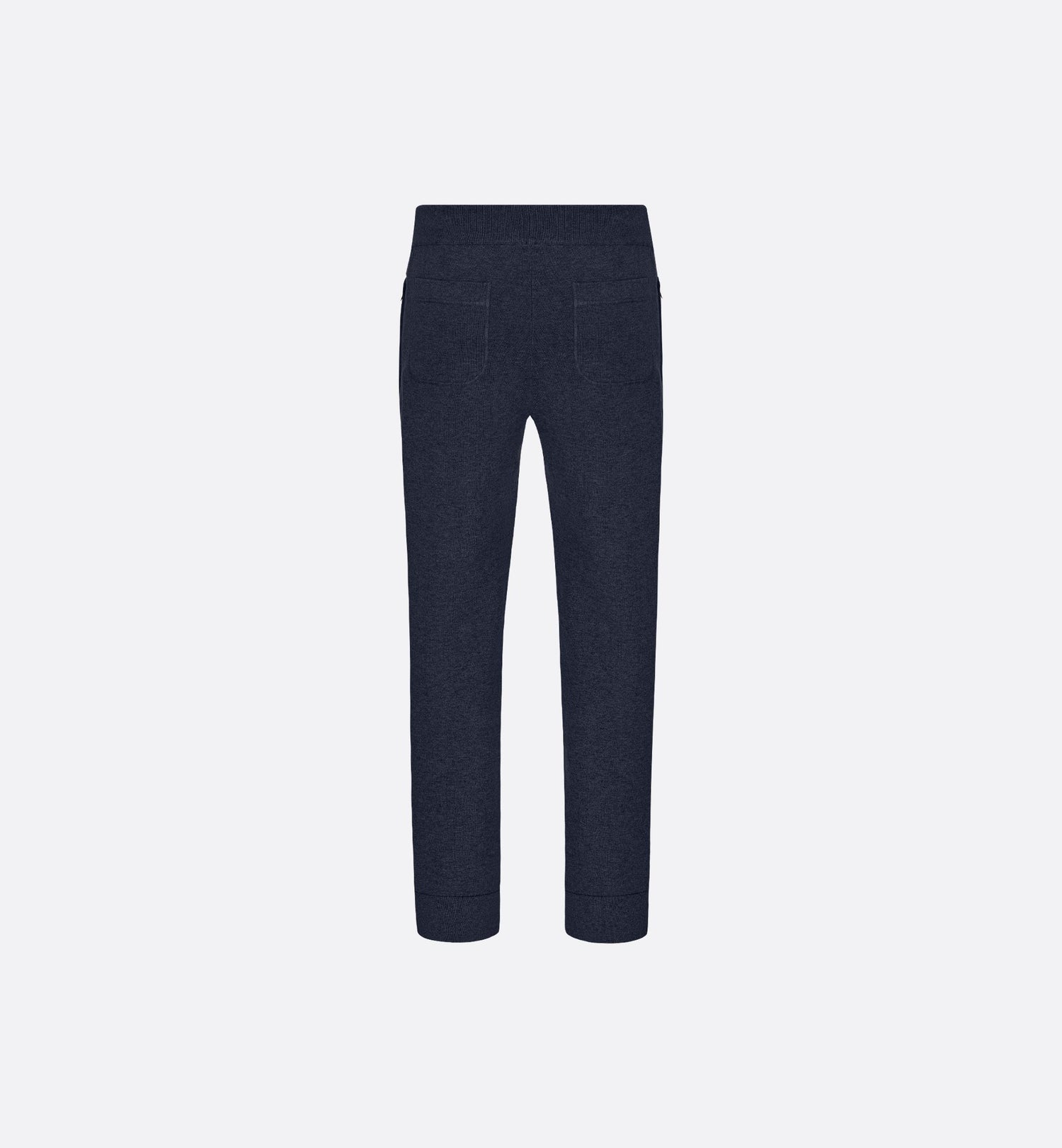 Track Pants Navy Blue Cotton Knit And Cashmere