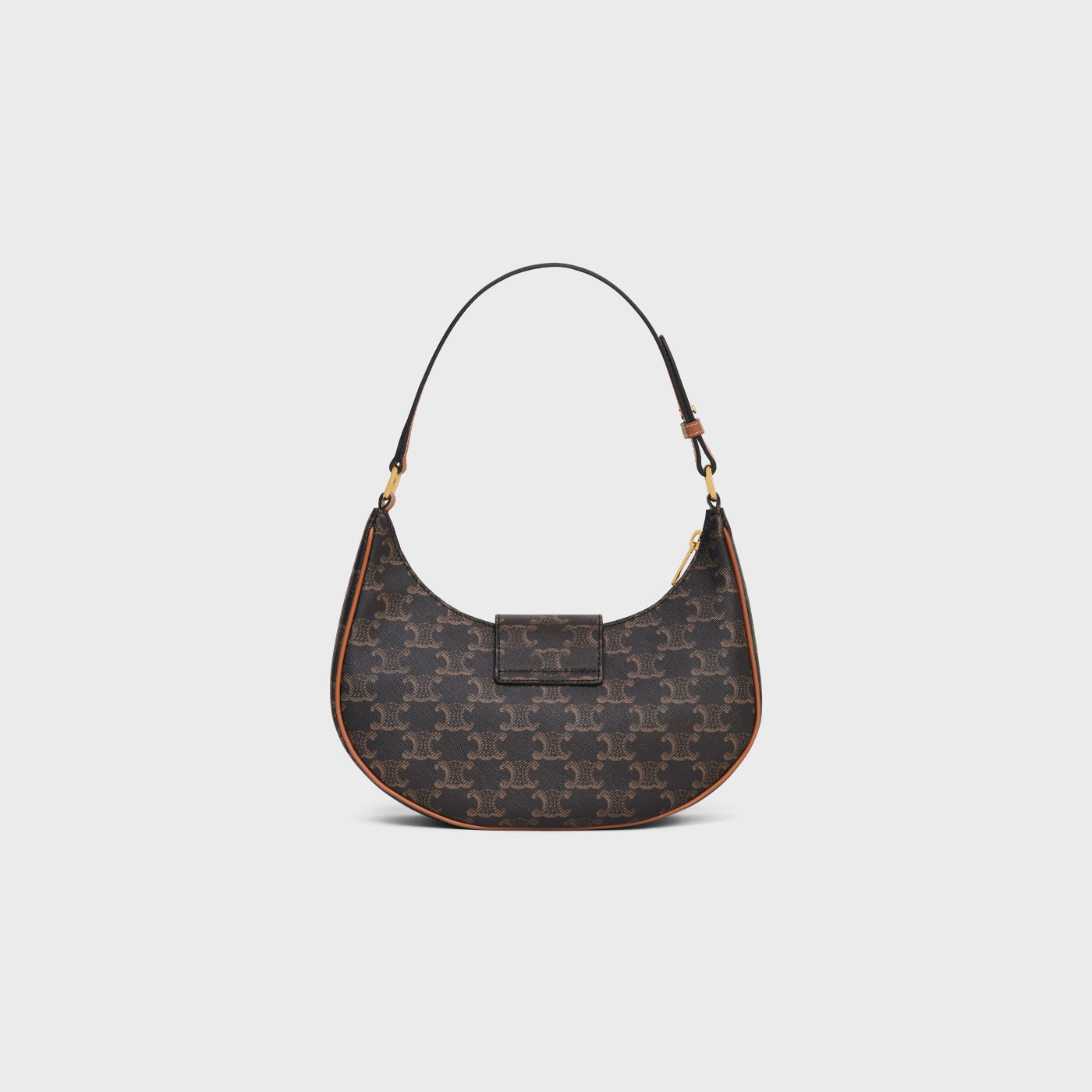 Medium Ava Triomphe Bag In Triomphe Canvas And Calfskin