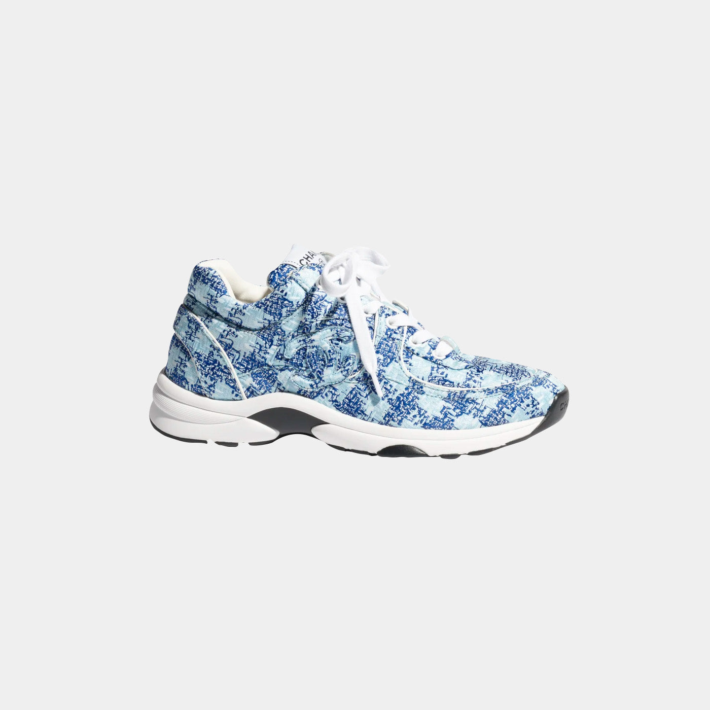 Trainers Fabric Light Blue White and Blue