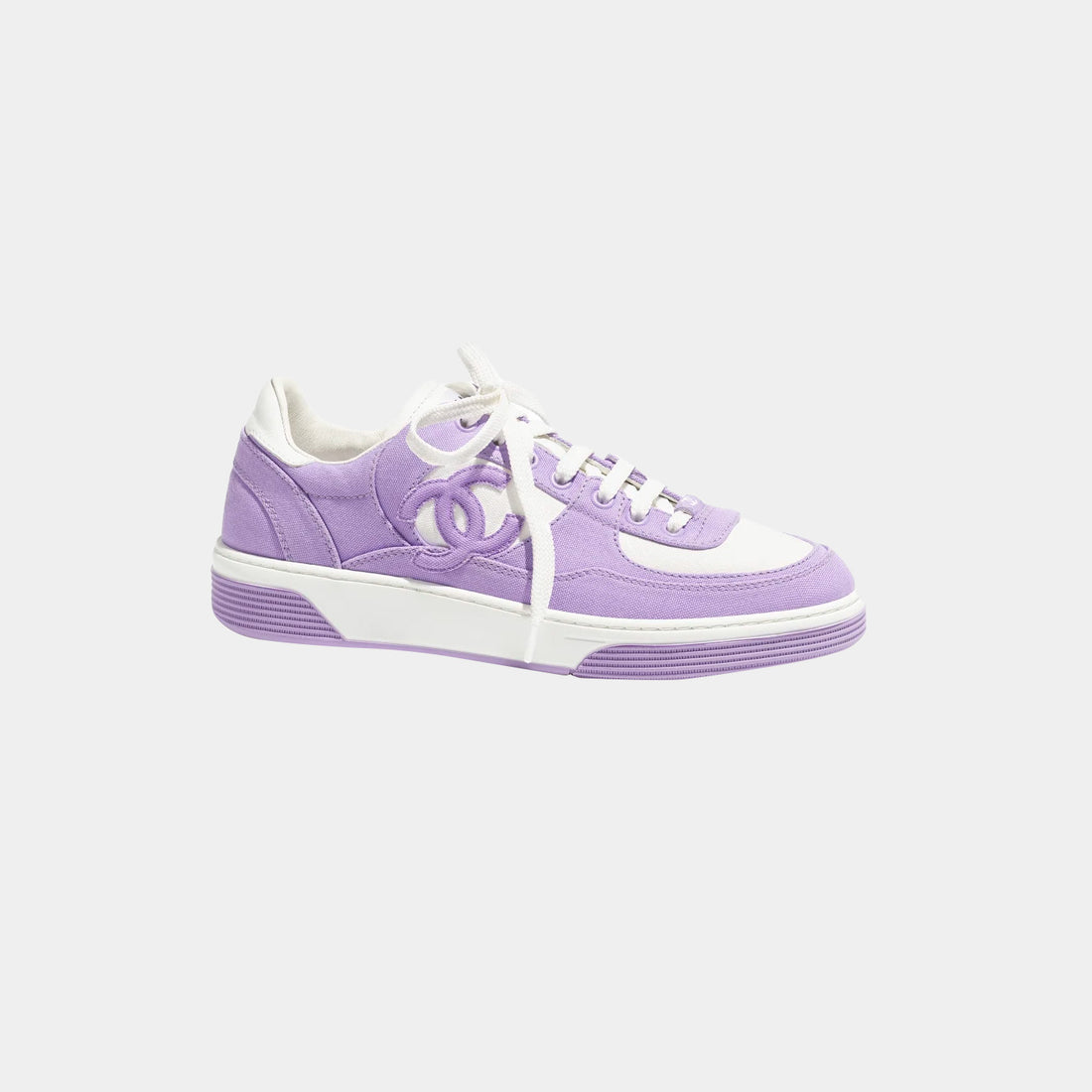 Trainers Cotton Purple White