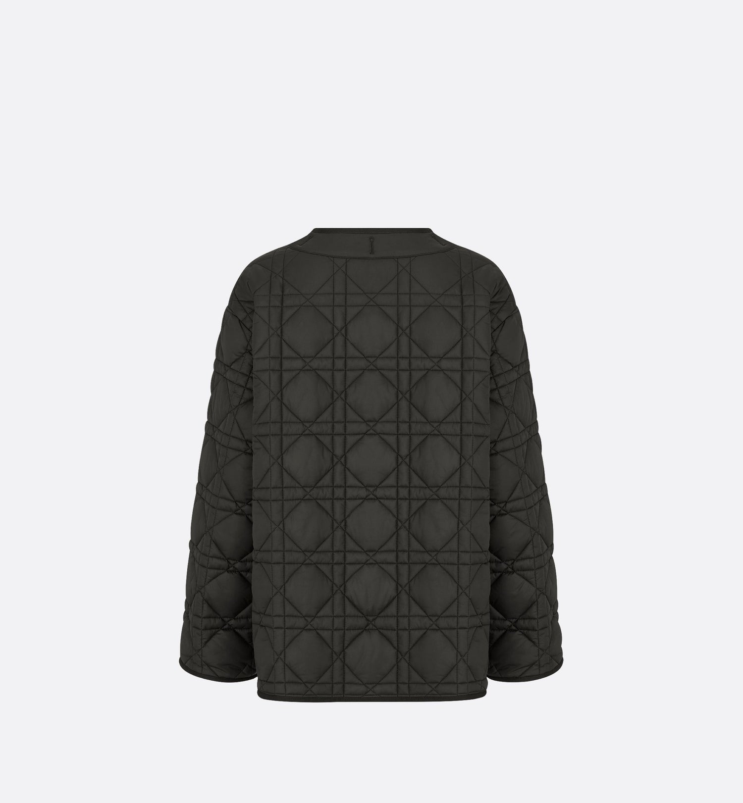 Macrocannage Peacoat Black Quilted Technical Taffeta