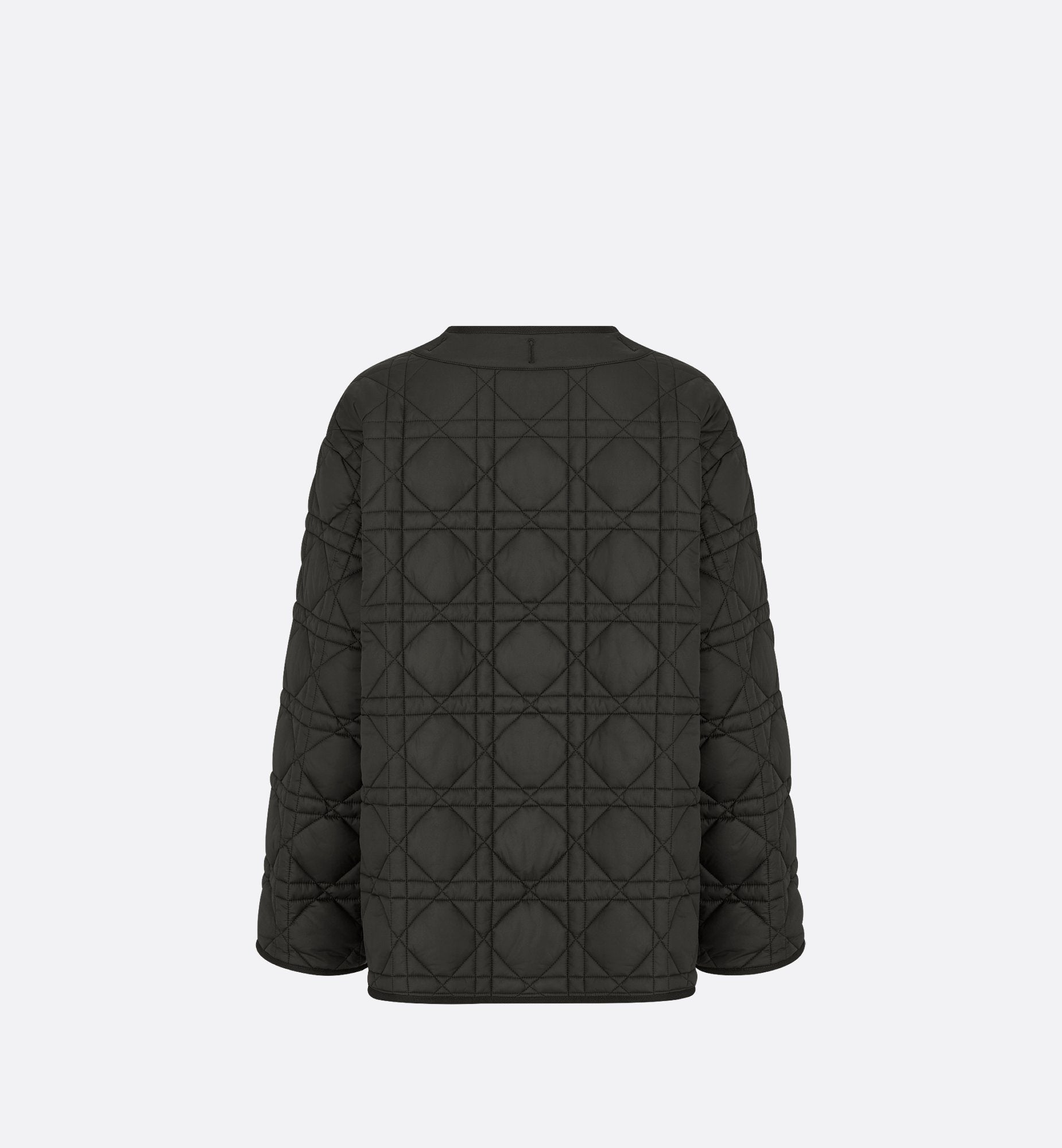 Macrocannage Peacoat Black Quilted Technical Taffeta