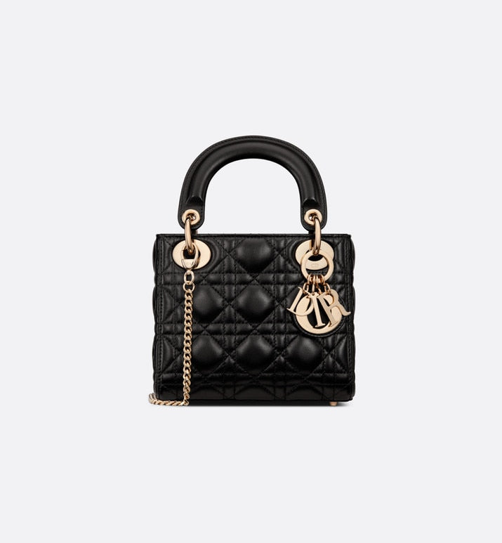 Mini Lady Dior Bag Black Cannage Lambskin