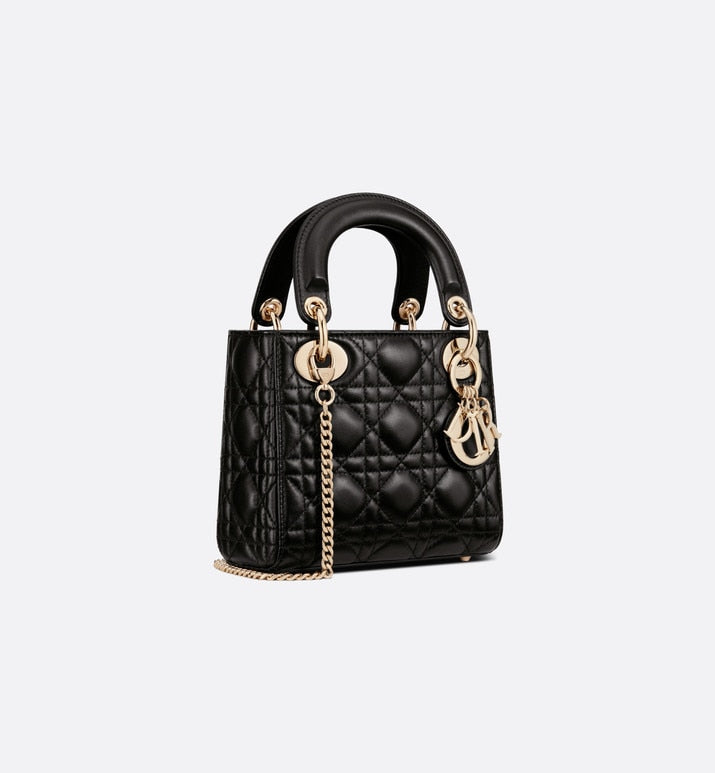 Mini Lady Dior Bag Black Cannage Lambskin