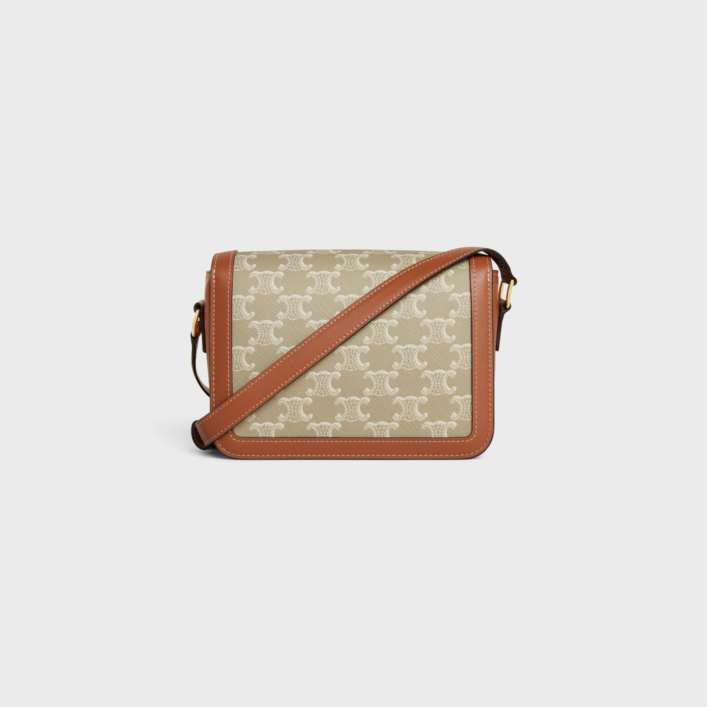 Teen Triomphe Bag In Triomphe Canvas And Calfskin