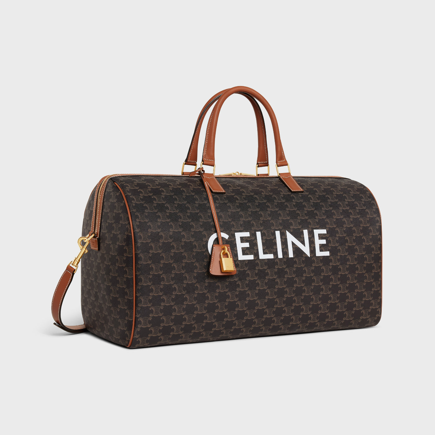 Large Voyage Bag In Triomphe Canvas With Celine Print