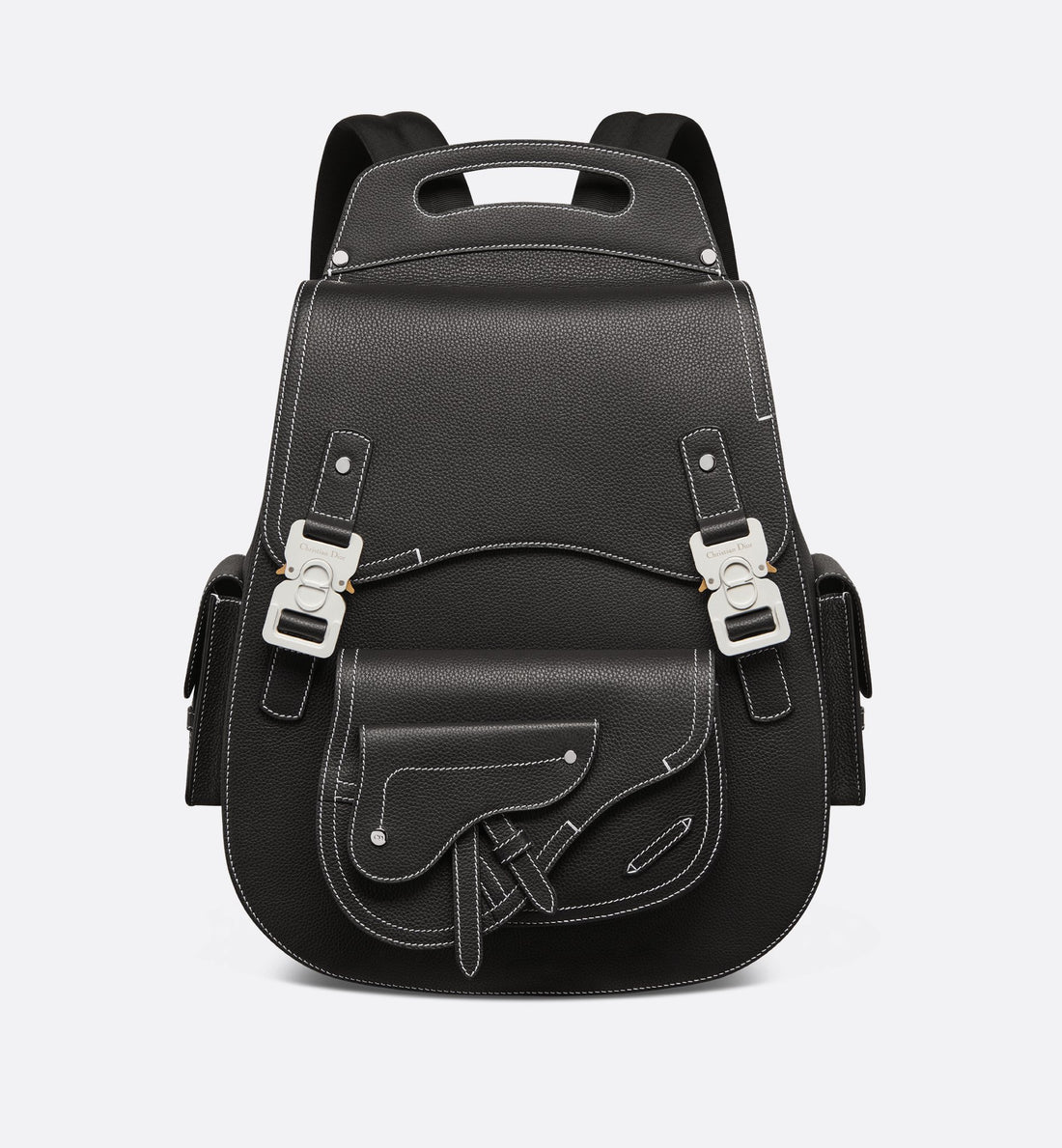 Maxi Gallop Backpack Black Grained Calfskin