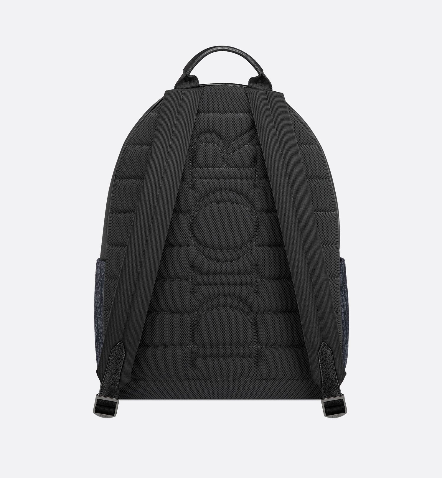 Saddle Zip Backpack Black Dior Oblique Jacquard And Black Grained Calfskin