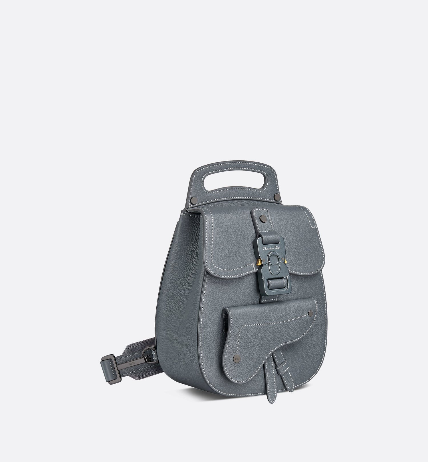 Gallop Sling Bag Deep Gray Grained Calfskin