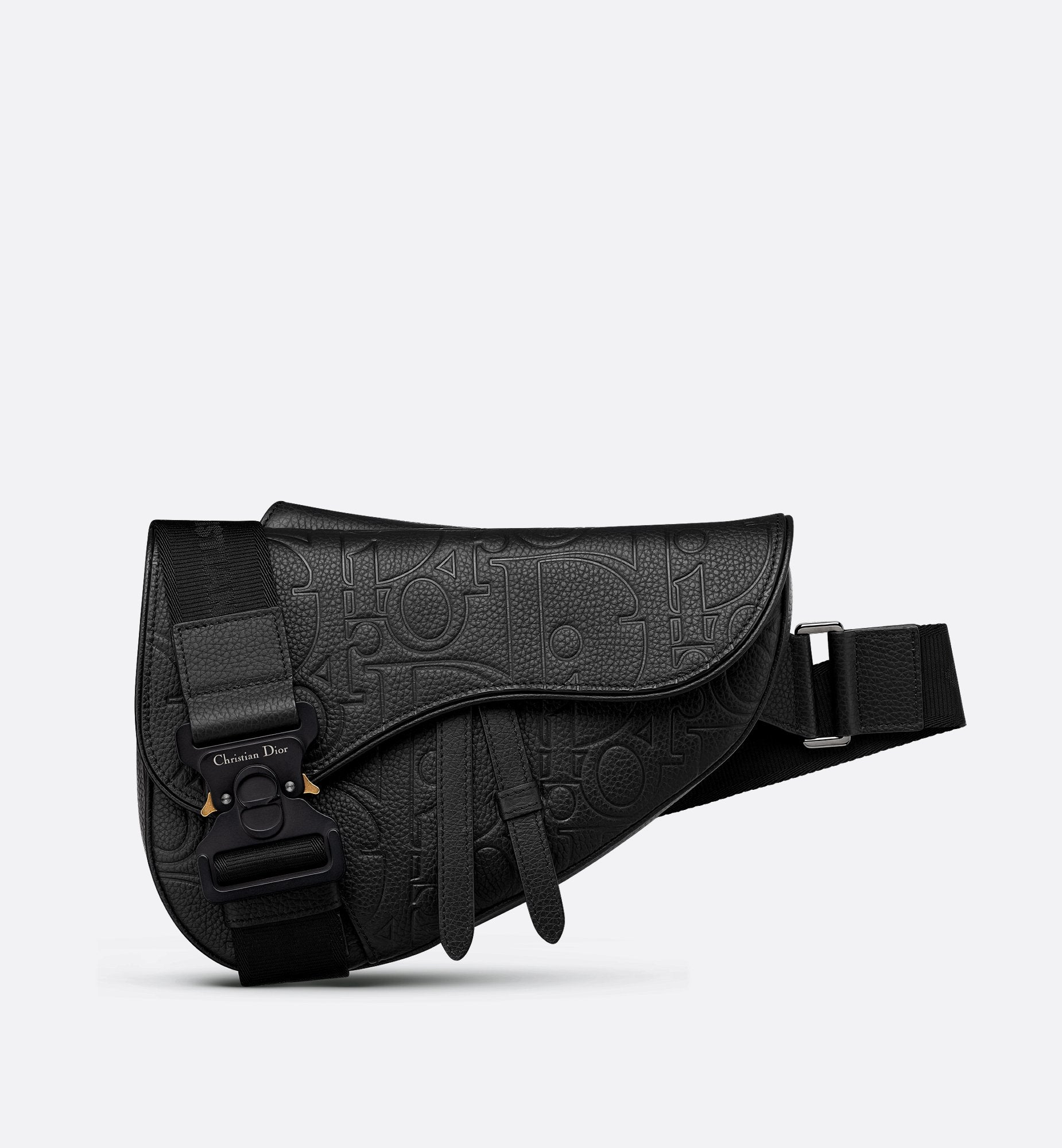 Saddle Bag Black Dior Gravity Leather And Black Grained Calfskin