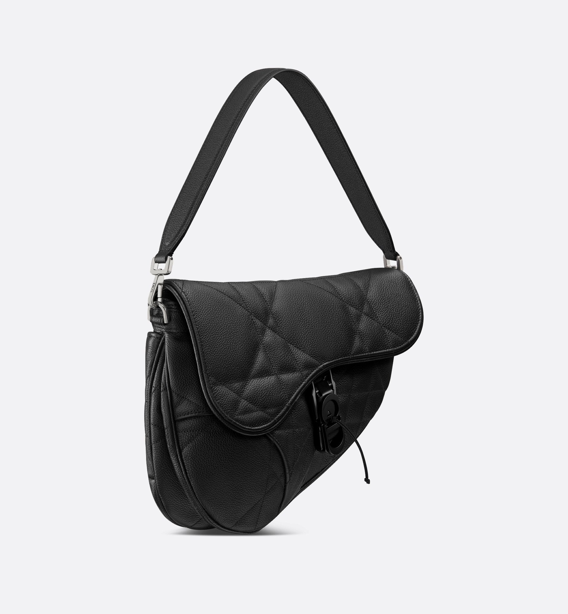 Saddle Twin Bag Black Maxicannage Calfskin