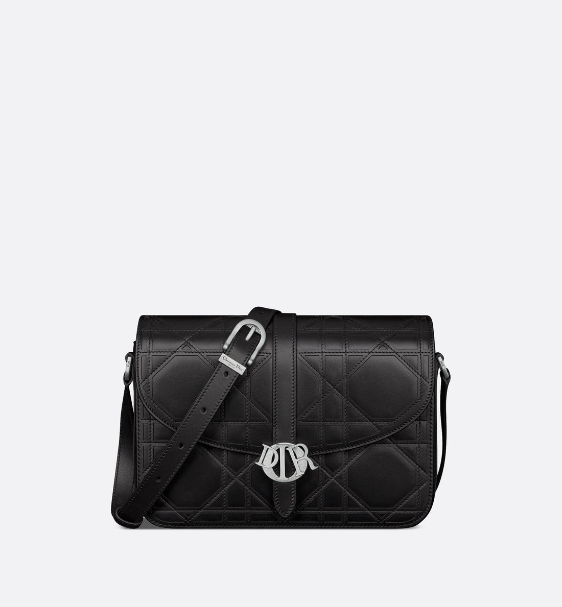 Charm Bag Black Cannage Cosmo Leather