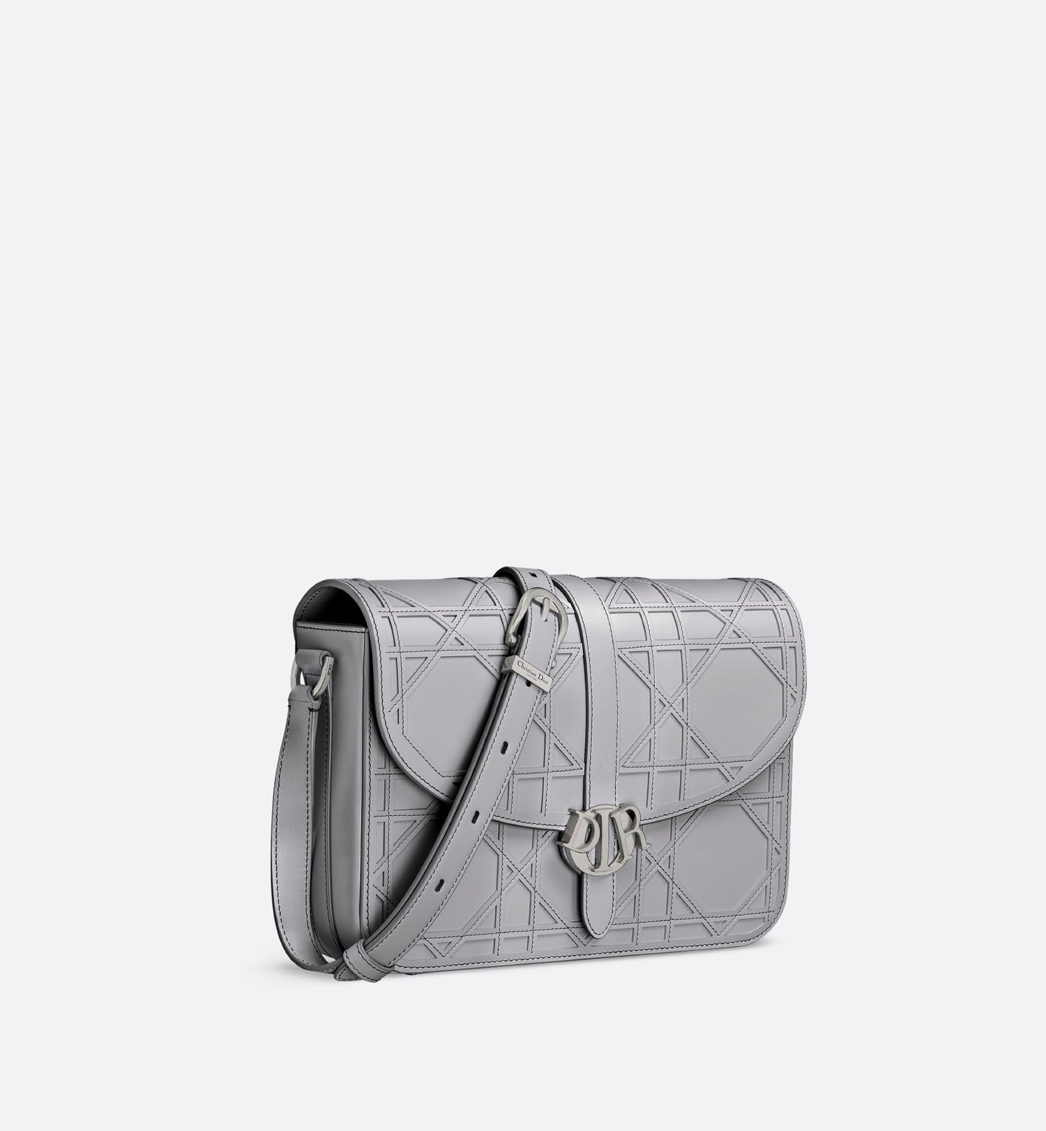 Charm Bag Gray Cannage Cosmo Leather