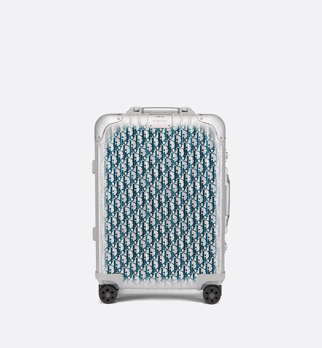 And Rimowa Carry-On Luggage Gradient Blue Dior Oblique Aluminum