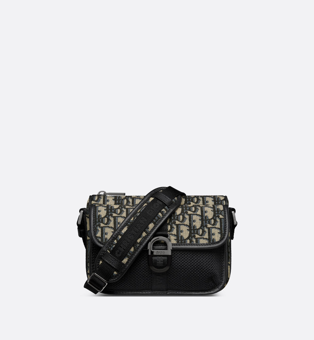 Mini Dior 8 Bag With Strap Beige And Black Dior Oblique Jacquard