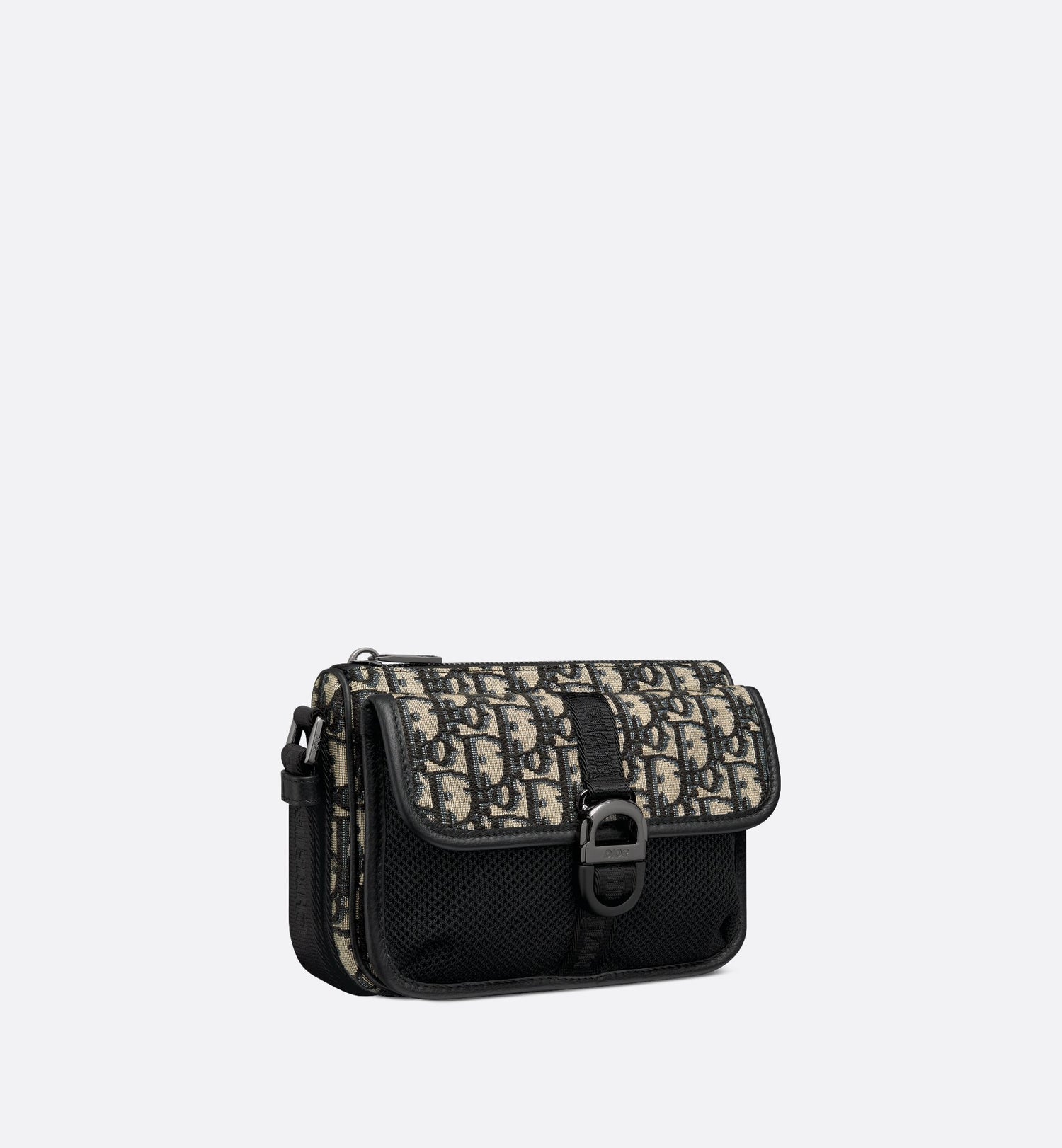 Mini Dior 8 Bag With Strap Beige And Black Dior Oblique Jacquard